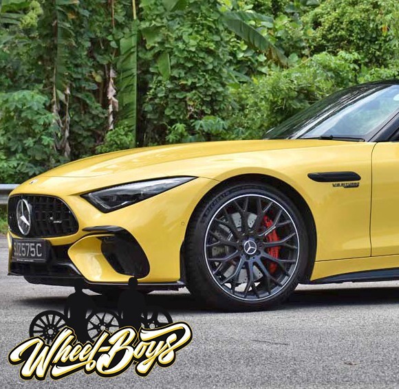 Mercedes SL43 SL55 SL63 AMG 21" inch Rim OEM 2022 2023 2024 Genuine Wheel SET – Image 2