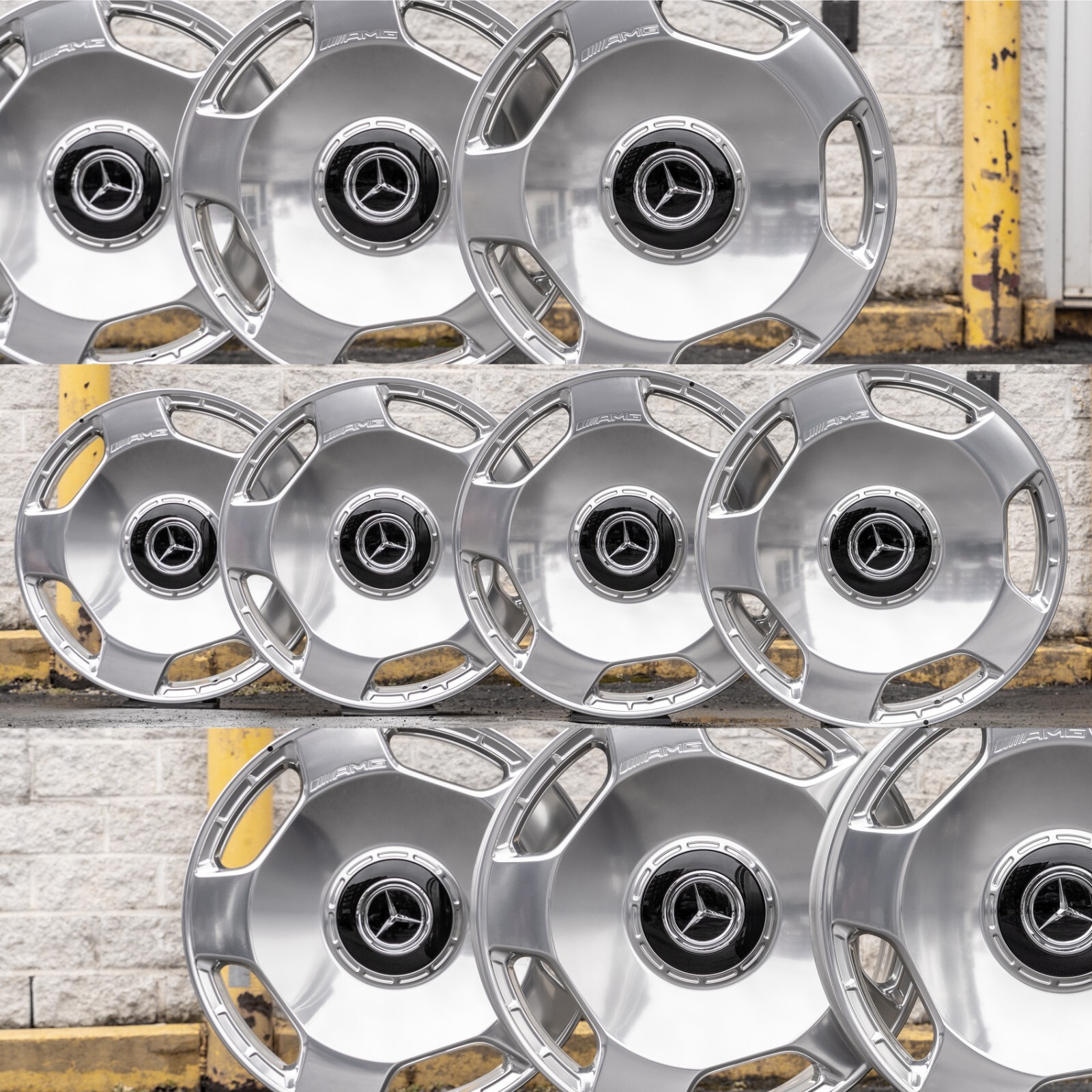 Mercedes G550 G63 AMG 22" inch rim OEM 2018-2024 Monoblock Polished Wheel Set - Image 2