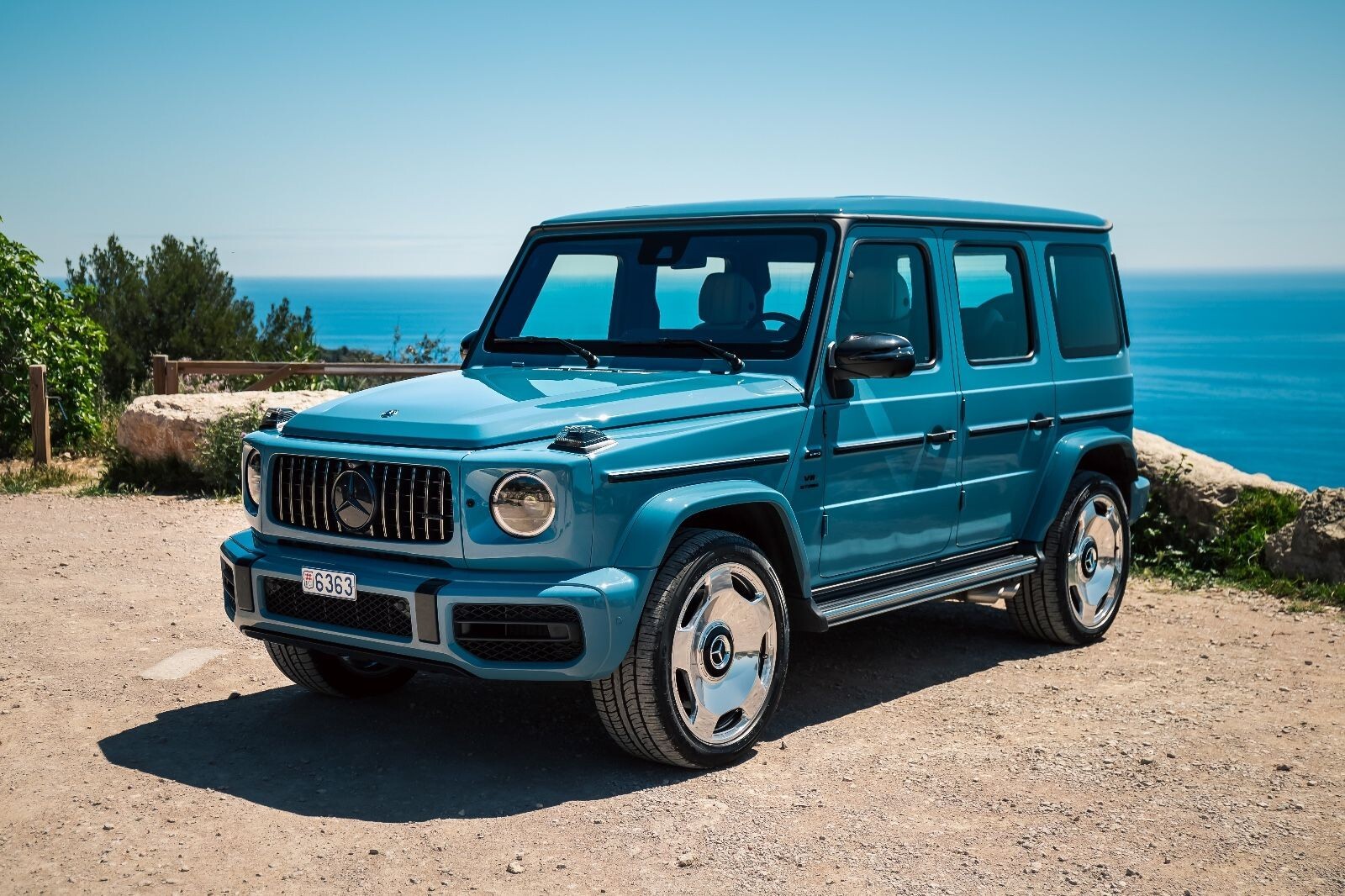 Mercedes G550 G63 AMG 22" inch rim OEM 2018-2024 Monoblock Polished Wheel Set - Image 9