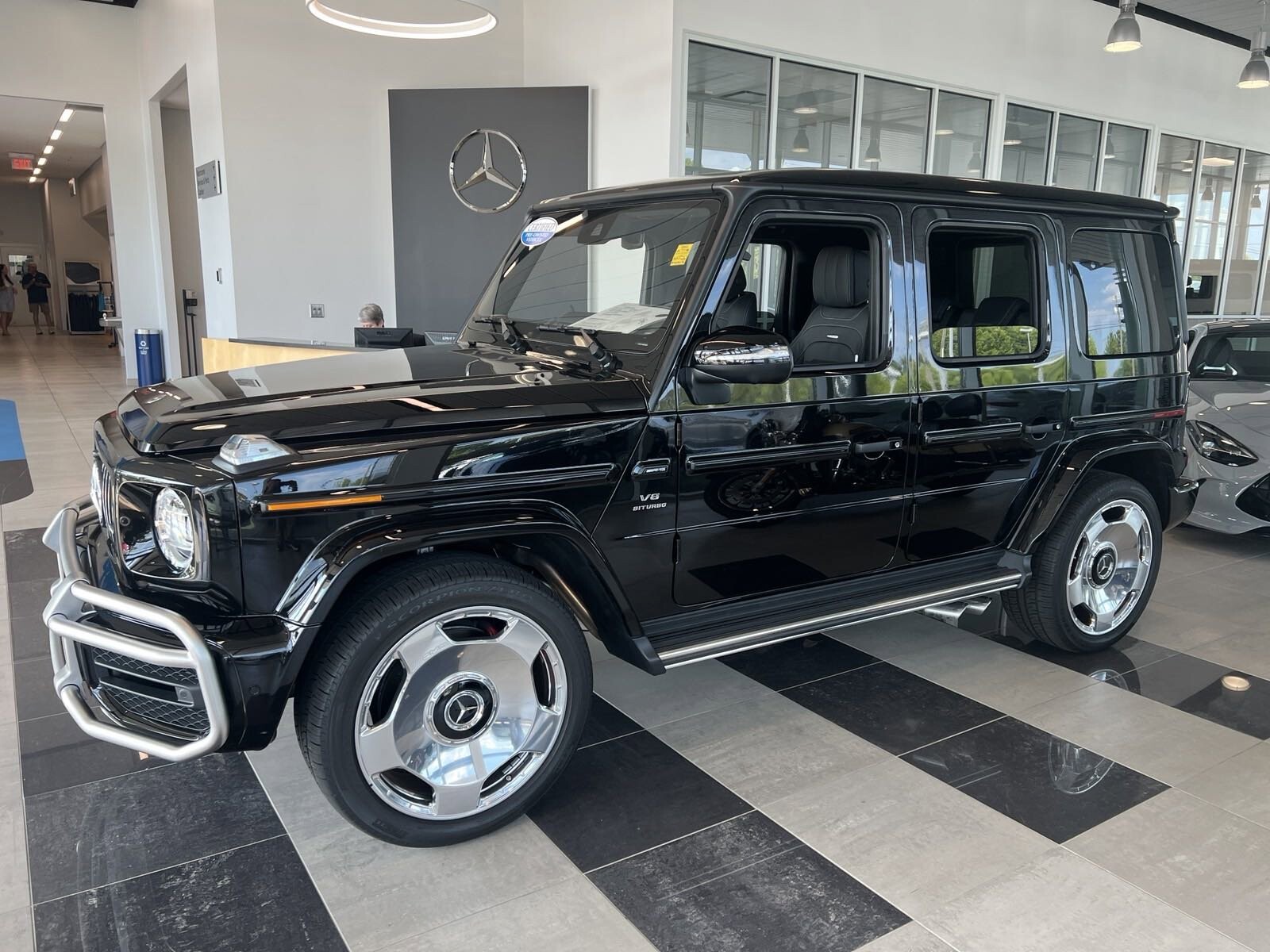Mercedes G550 G63 AMG 22" inch rim OEM 2018-2024 Monoblock Polished Wheel Set - Image 10