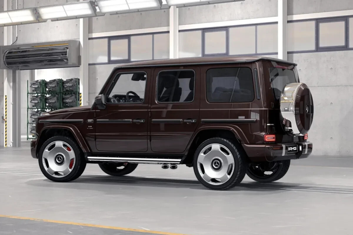 Mercedes G550 G63 AMG 22" inch rim OEM 2018-2024 Monoblock Polished Wheel Set - Image 13