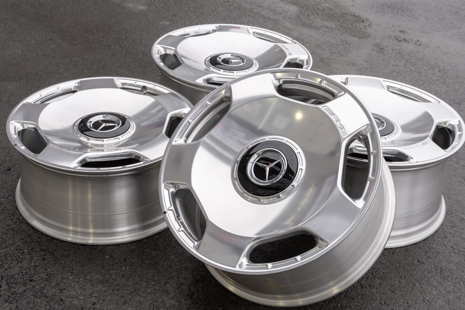 Mercedes G550 G63 AMG 22" inch rim OEM 2018-2024 Monoblock Polished Wheel Set - Image 17