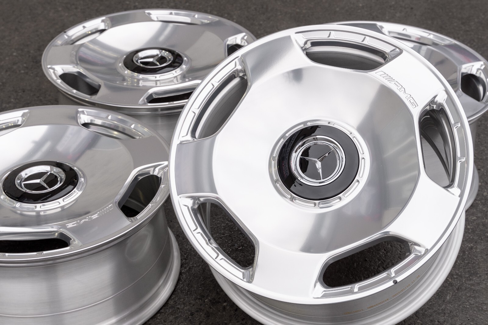 Mercedes G550 G63 AMG 22" inch rim OEM 2018-2024 Monoblock Polished Wheel Set - Image 18