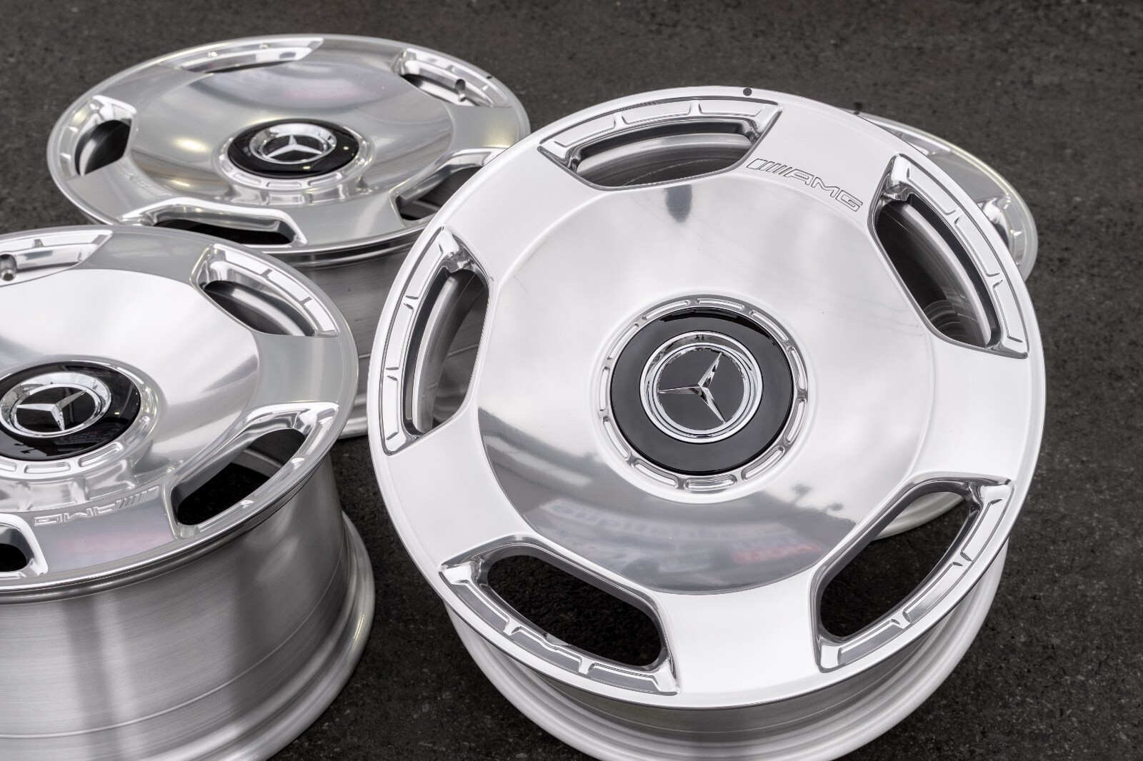 Mercedes G550 G63 AMG 22" inch rim OEM 2018-2024 Monoblock Polished Wheel Set - Image 21