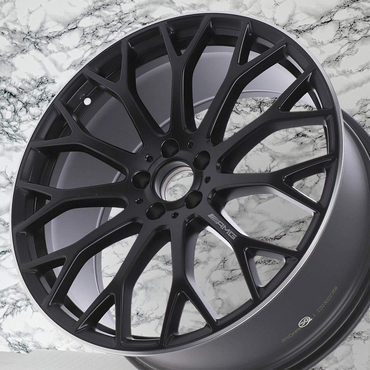 Mercedes SL43 SL55 SL63 AMG 21" inch REAR Rim OEM 2022 2023 2024 Genuine Wheel