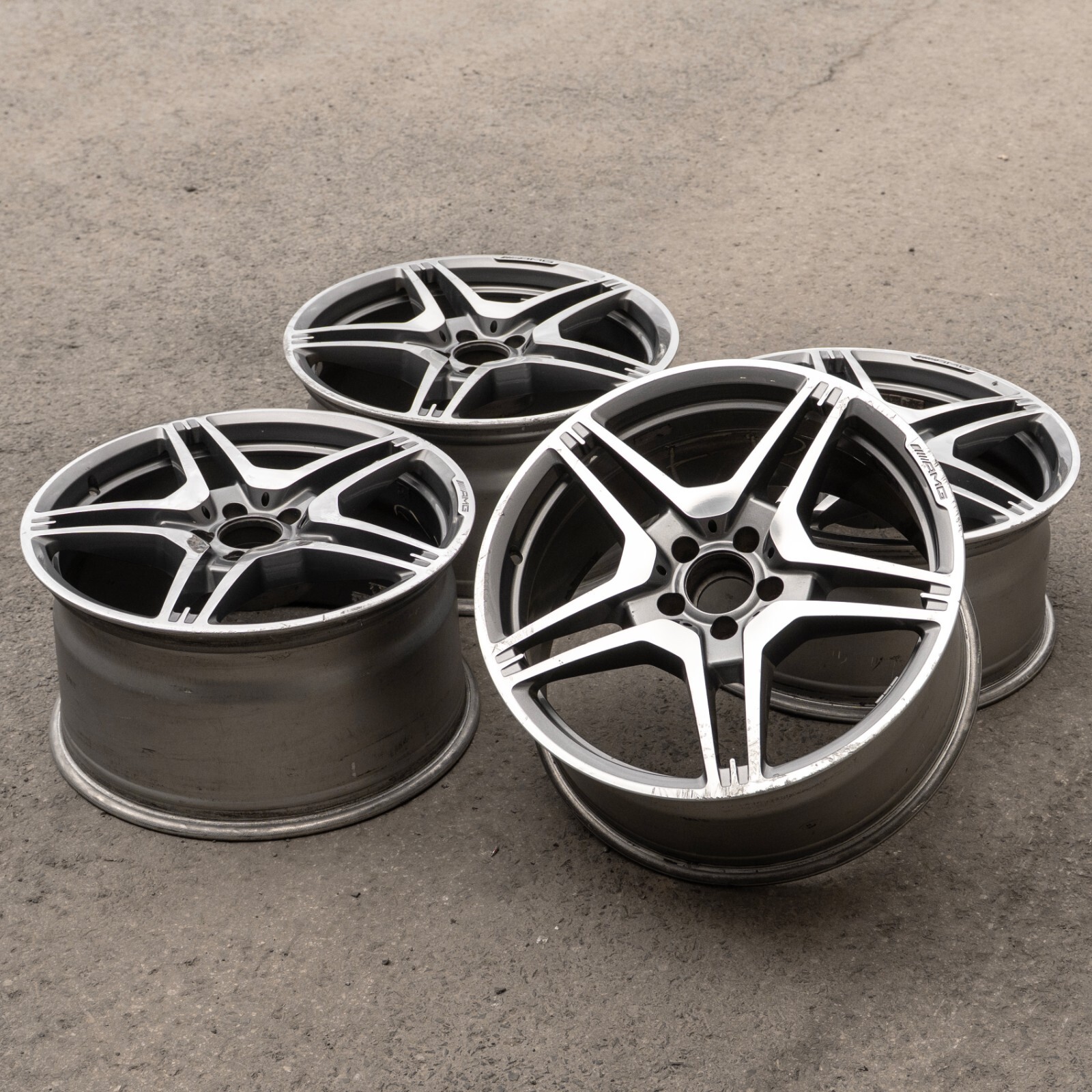 Mercedes E550 E63 CLS550 CLS63 AMG 19" inch rim OEM 2009-2016 Genuine wheel set