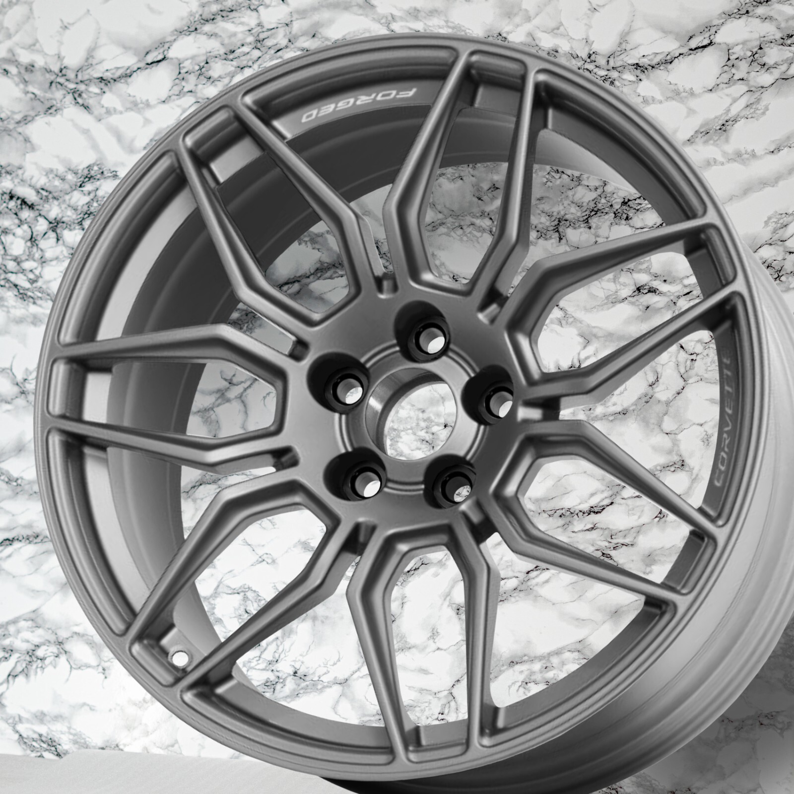 Chevrolet Corvette Z06 C8 20"/21" inch rim Genuine Original Forged OEM Wheel Set - Image 12