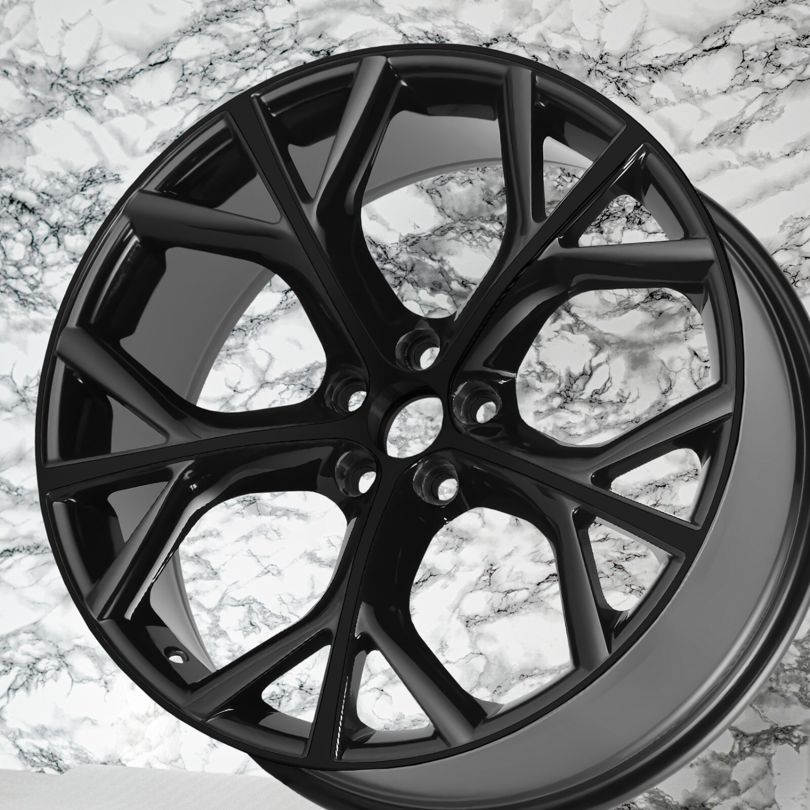 Jaguar F-Type 20" inch Rim OEM 2014-2020 Style 5040 Storm Wheel Set of 4 - Image 8