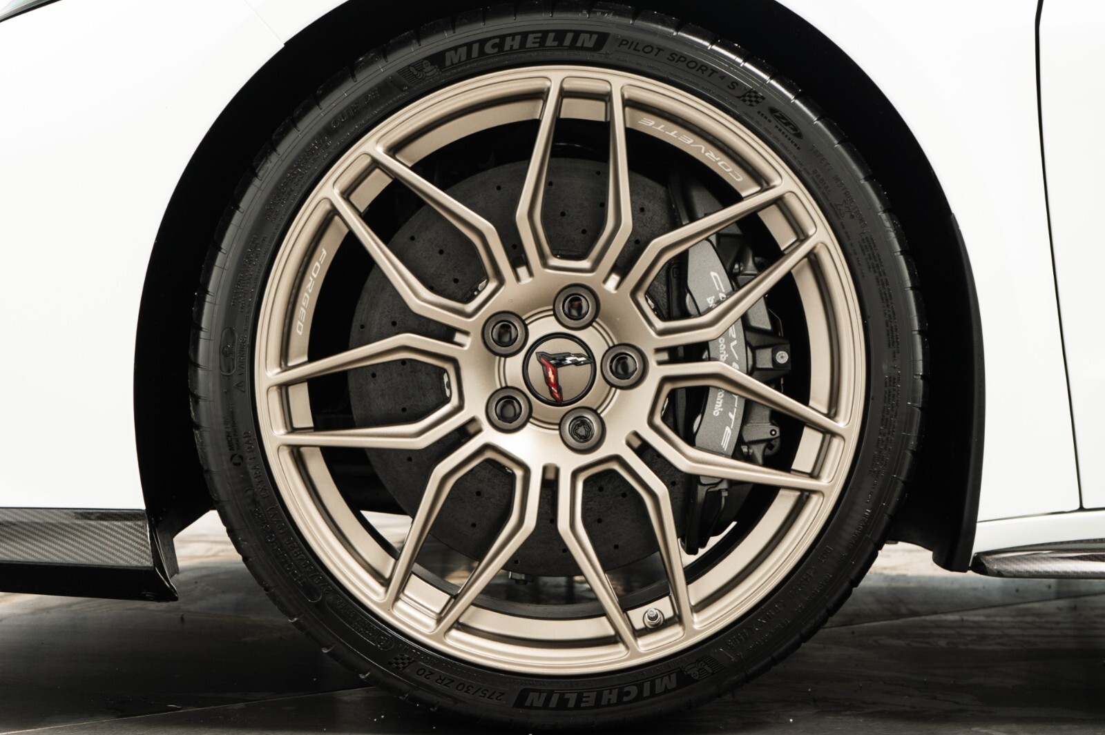 Chevrolet Corvette Z06 C8 20"/21" inch rim Genuine Gold Forged OEM Wheel Set - Image 5