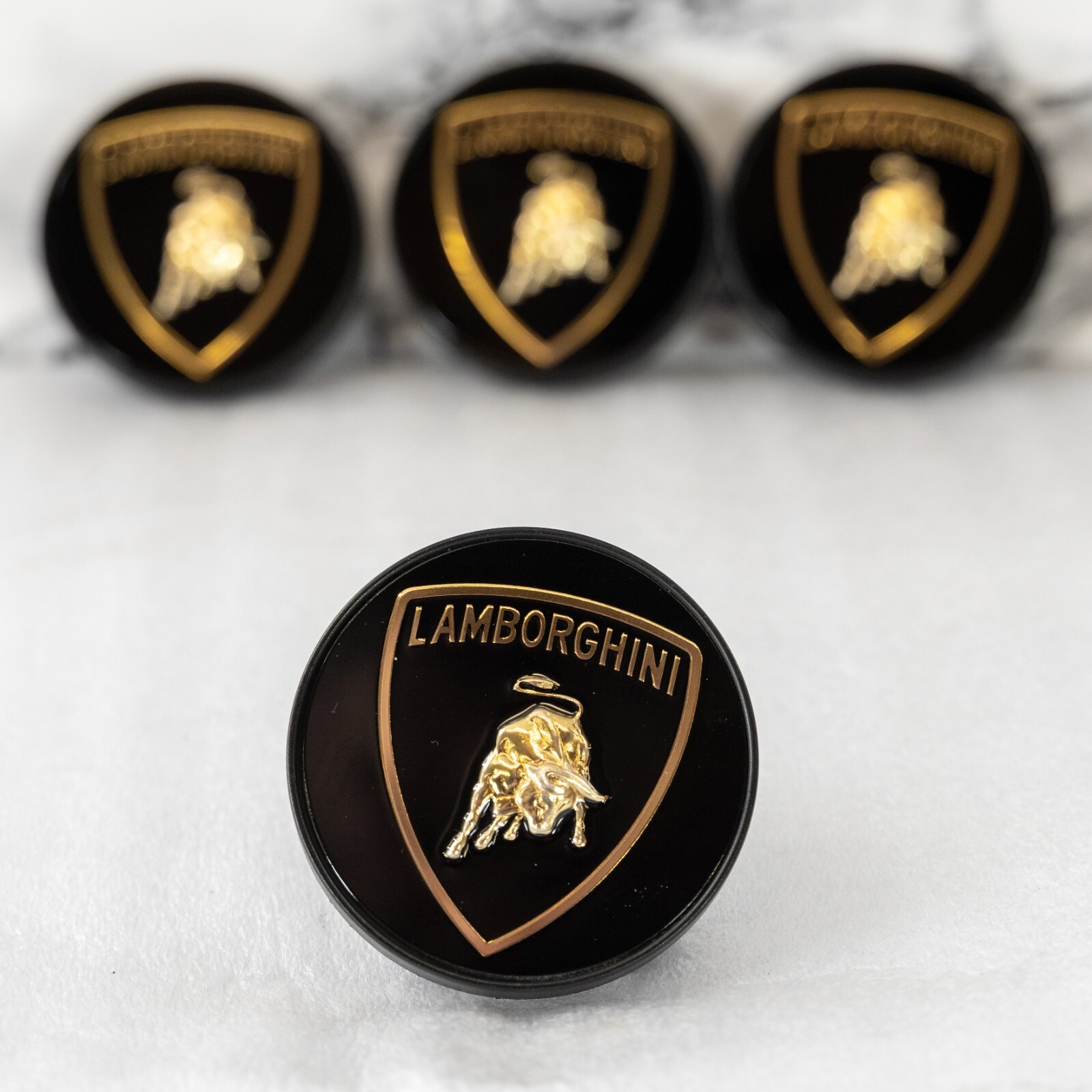 Lamborghini Aventador Huracan Murcielago Urus OEM Genuine Factory Center cap set – Image 4