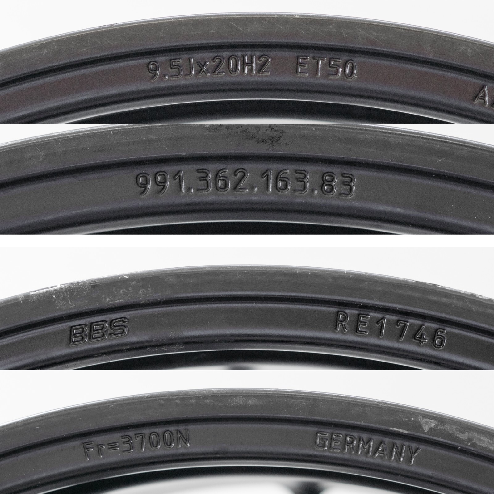 Porsche 911 Carrera 991 GT2RS GT3RS 20" inch Front Rim Magnesium WEISSACH Wheel - Image 4