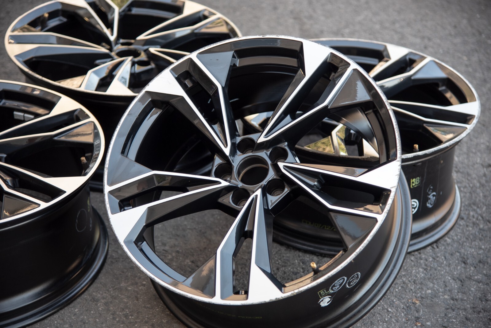 Audi A5 S5 20" inch rim OEM 2020 2021 2022 2023 Genuine Polygon Wheel Set of 4 - Image 8