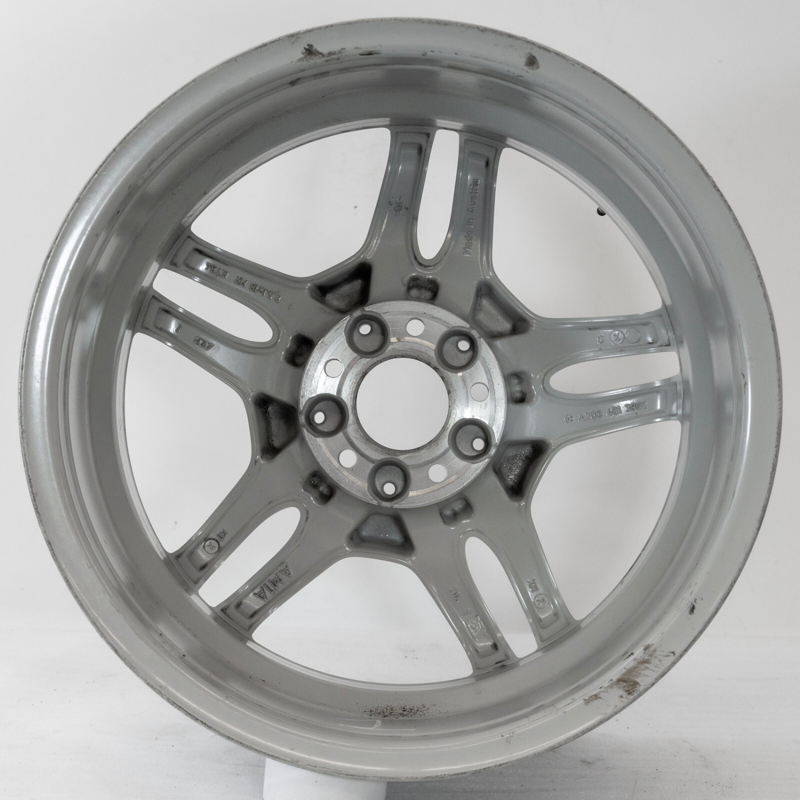 Mercedes C32 C55 AMG 18" Rear rim OEM 2002 2003 2004 2005 2006 2007 2008 Wheel - Image 21