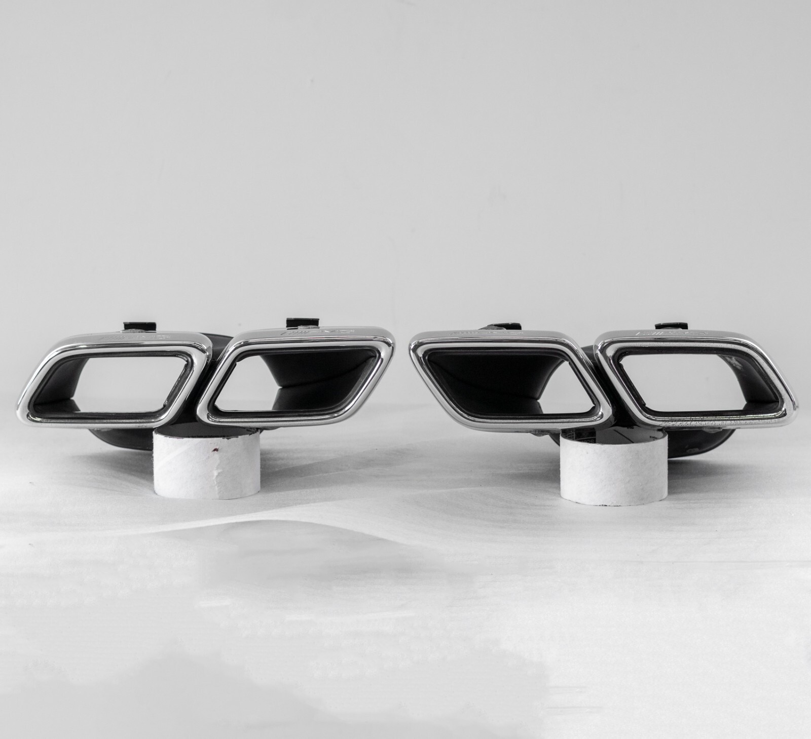 Mercedes C63 GLE63 S63 SL63 AMG s Exhaust Tip OEM Set of 2 Chrome 2015-2019