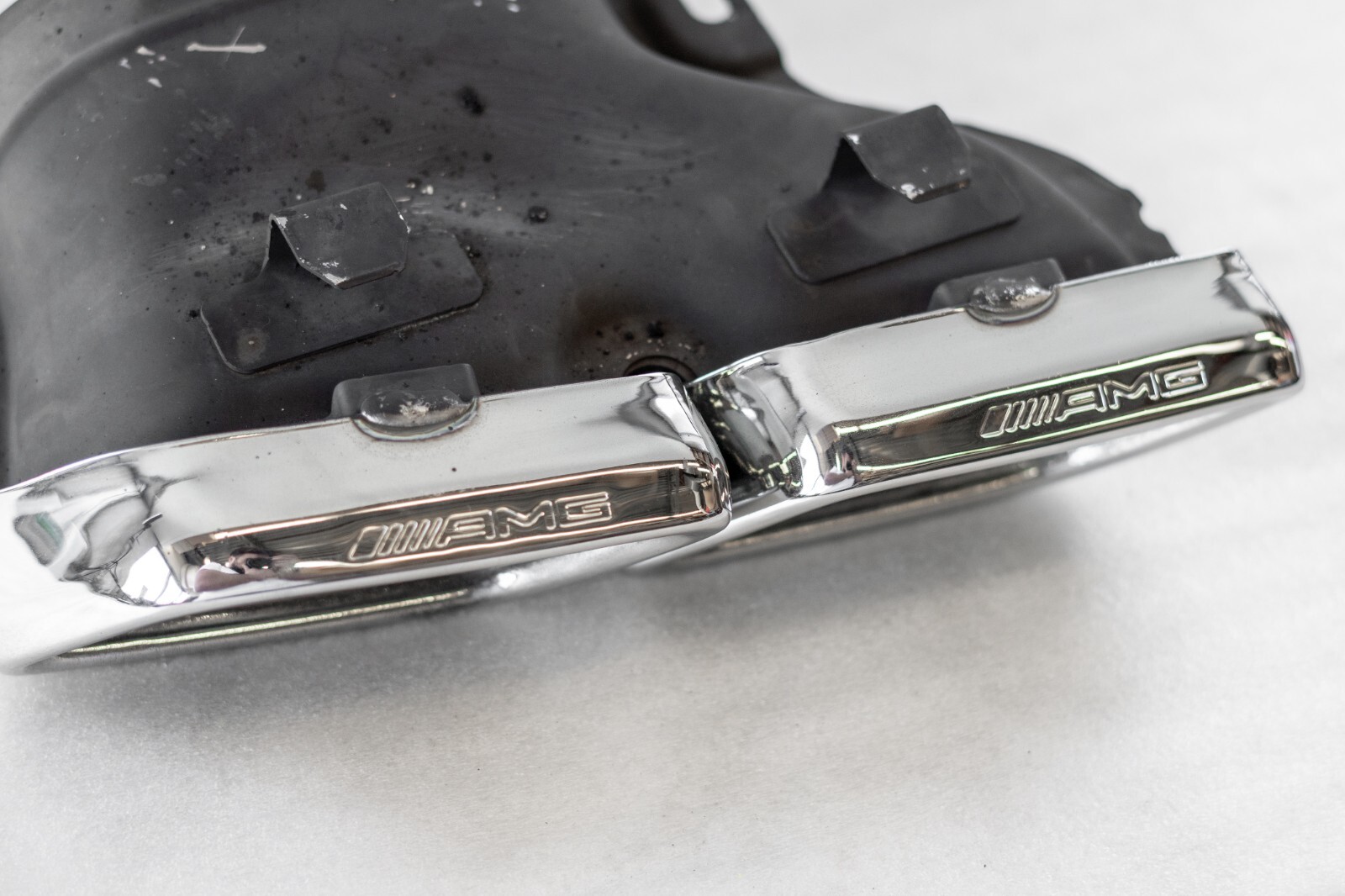 Mercedes C63 GLE63 S63 SL63 AMG s Exhaust Tip OEM Set of 2 Chrome 2015-2019 - Image 21