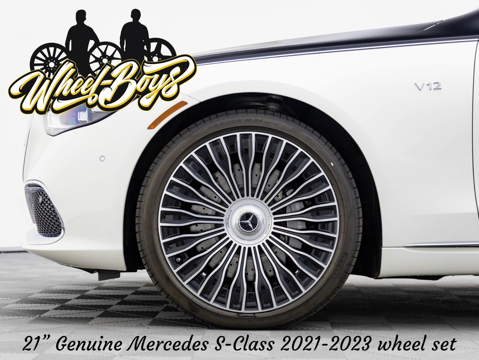 Mercedes Maybach S580 S680 21" inch rim OEM 2021-2025 Genuine Wheel SET - Image 2