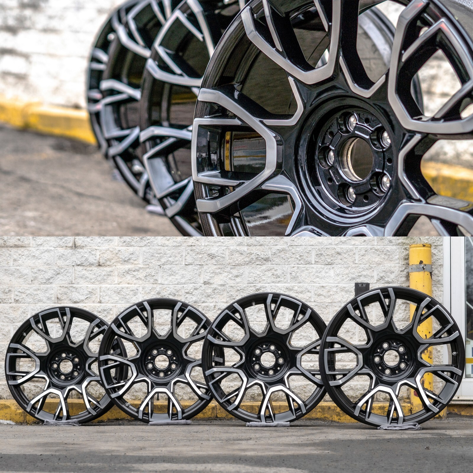 Rolls Royce Ghost 21" inch rim OEM Black Badge Carbon Fiber 2020-2024 Wheel SET - Image 20