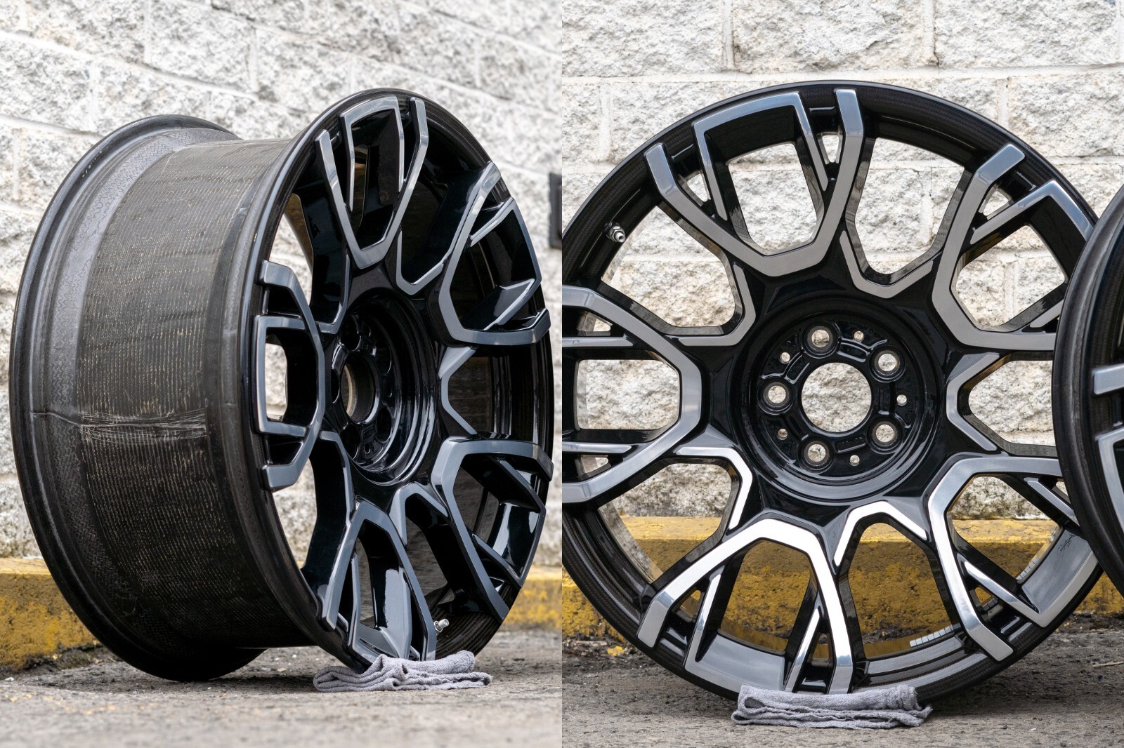 Rolls Royce Ghost 21" inch rim OEM Black Badge Carbon Fiber 2020-2024 Wheel SET - Image 21