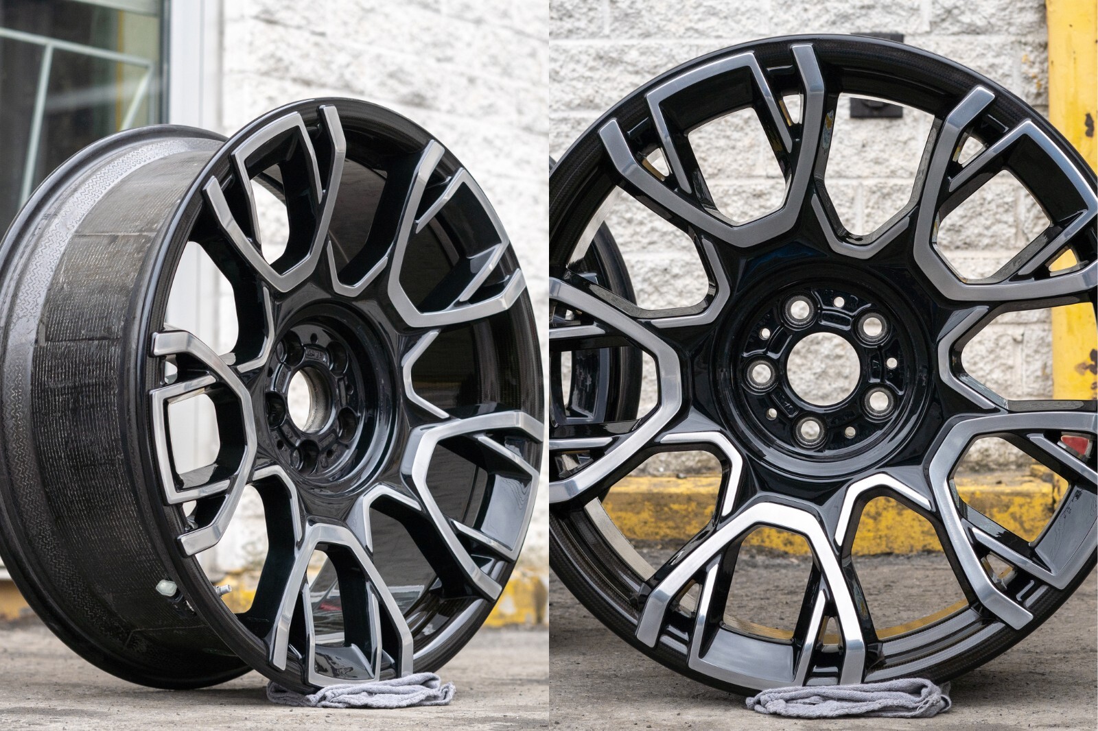 Rolls Royce Ghost 21" inch rim OEM Black Badge Carbon Fiber 2020-2024 Wheel SET - Image 24