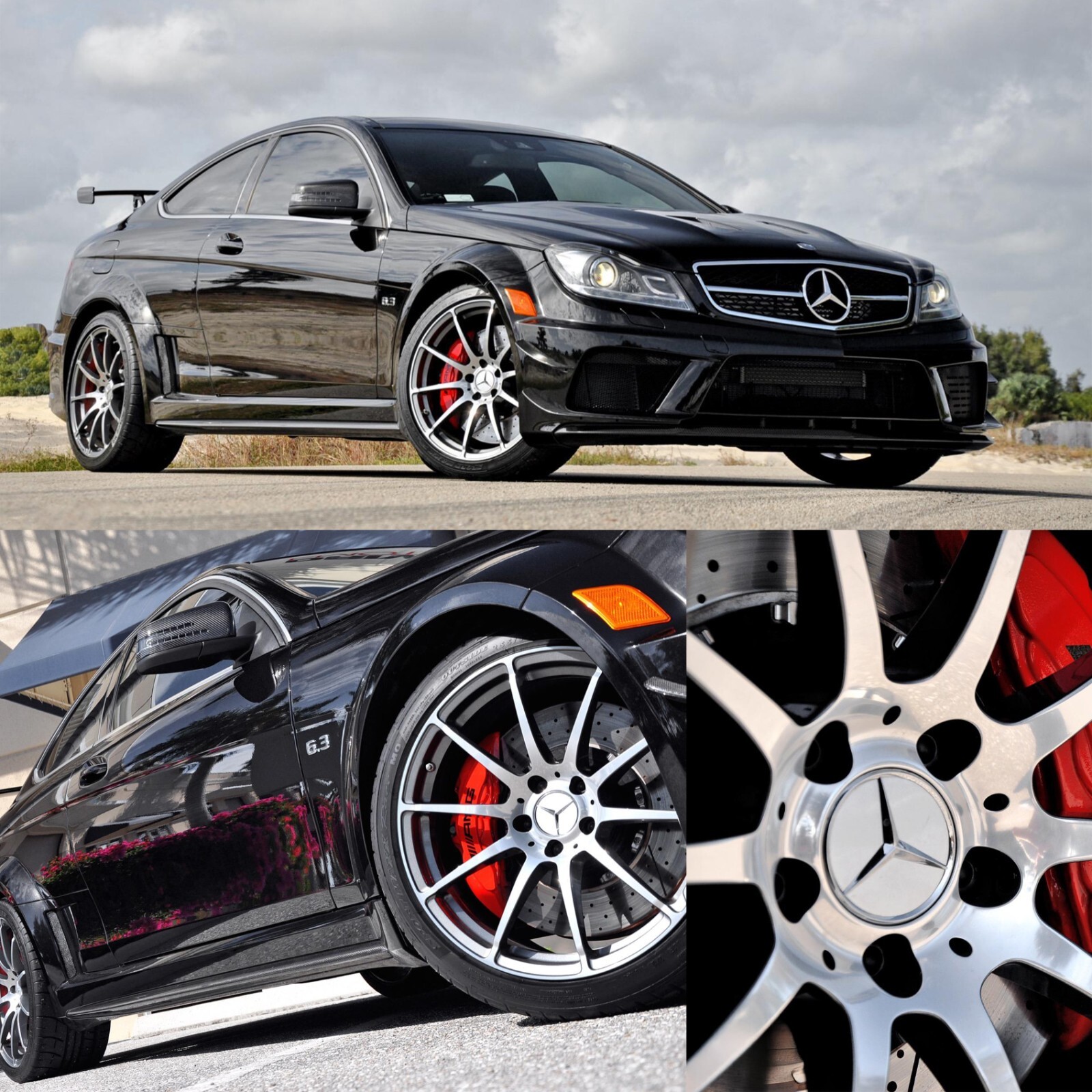 Mercedes C63 Black series Genuine Original Staggered Widebody AMG Wheel set OEM - Image 2