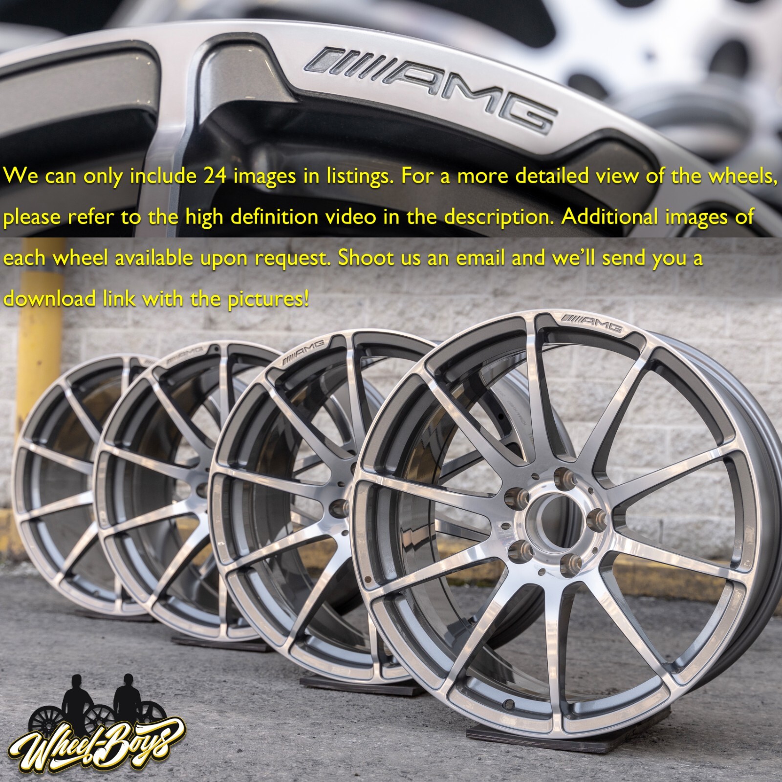 Mercedes C63 Black series Genuine Original Staggered Widebody AMG Wheel set OEM - Image 3