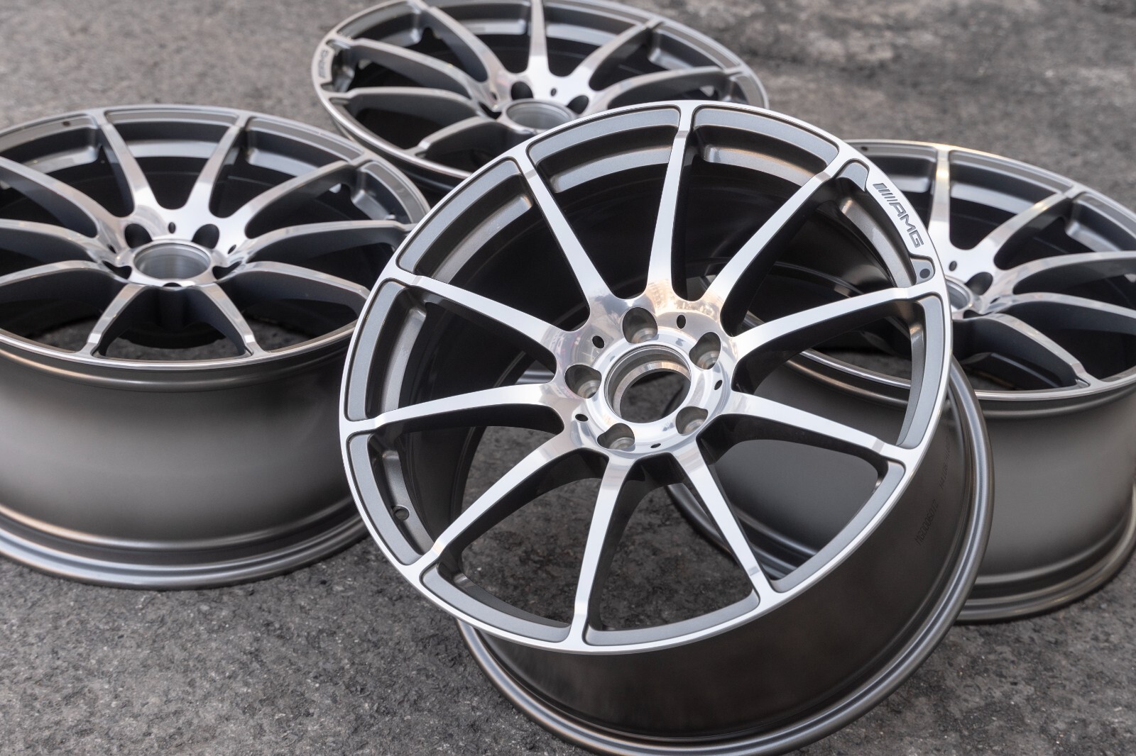 Mercedes C63 Black series Genuine Original Staggered Widebody AMG Wheel set OEM - Image 15