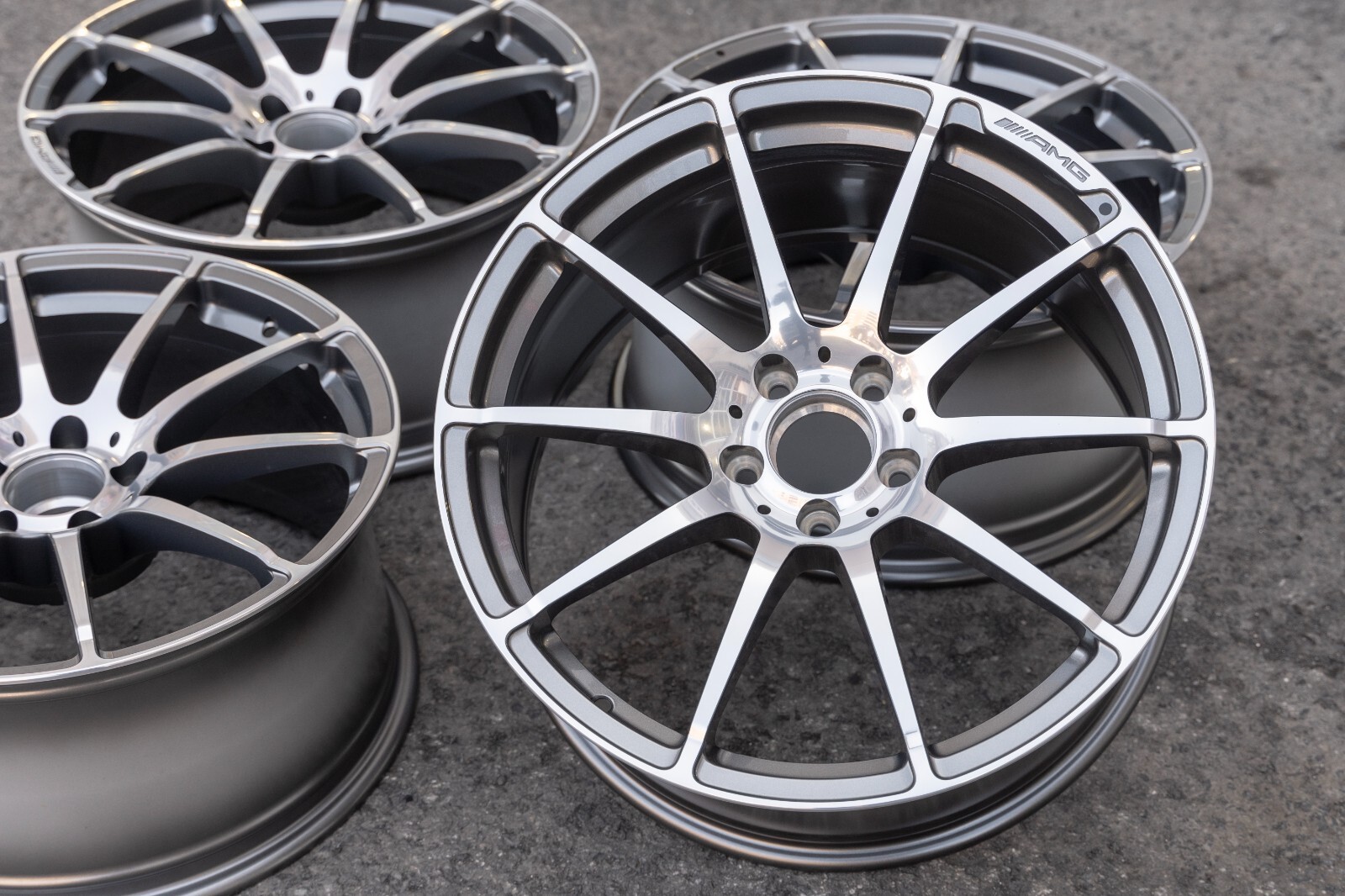 Mercedes C63 Black series Genuine Original Staggered Widebody AMG Wheel set OEM - Image 16