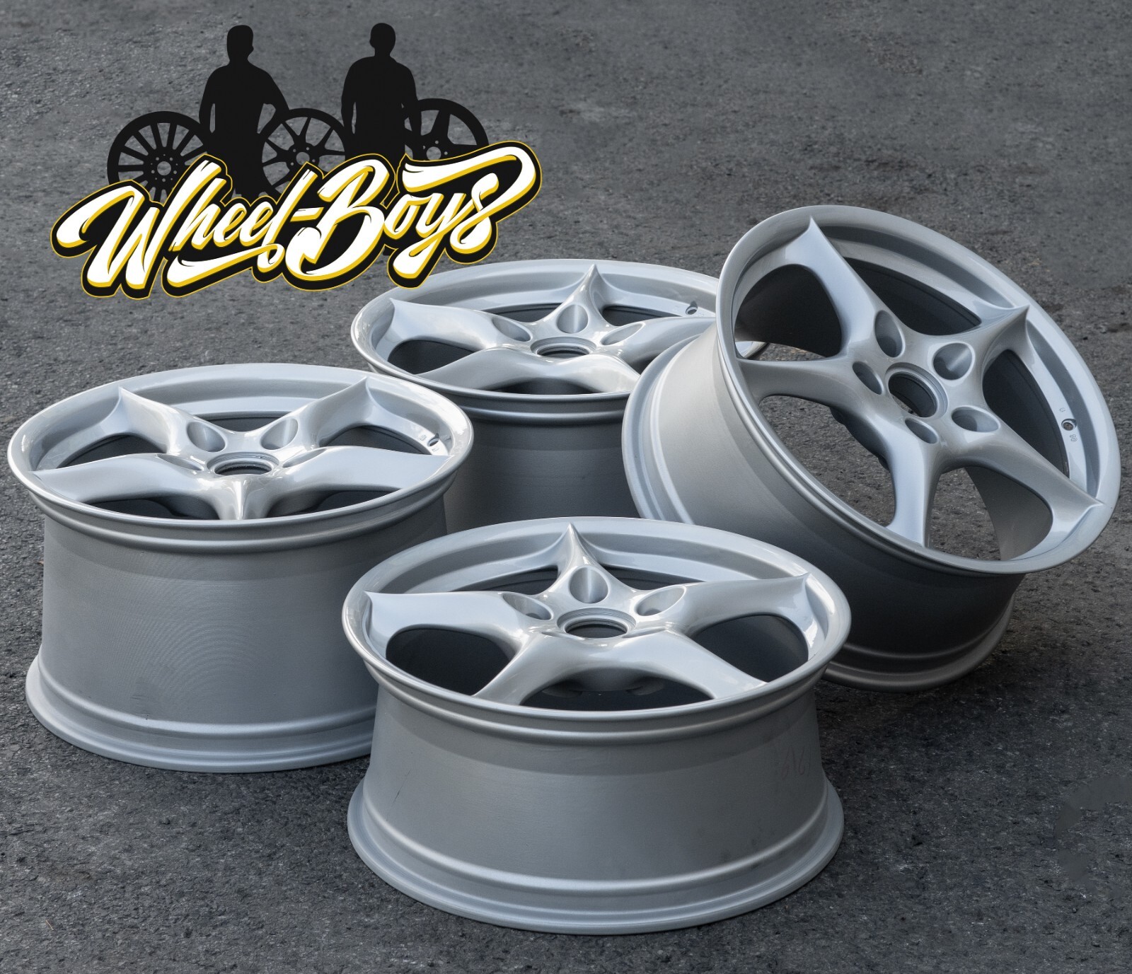 Porsche 911 996 Carrera 18" inch rim OEM 2002 003 2004 2005 Genuine Wheel Set - Image 8