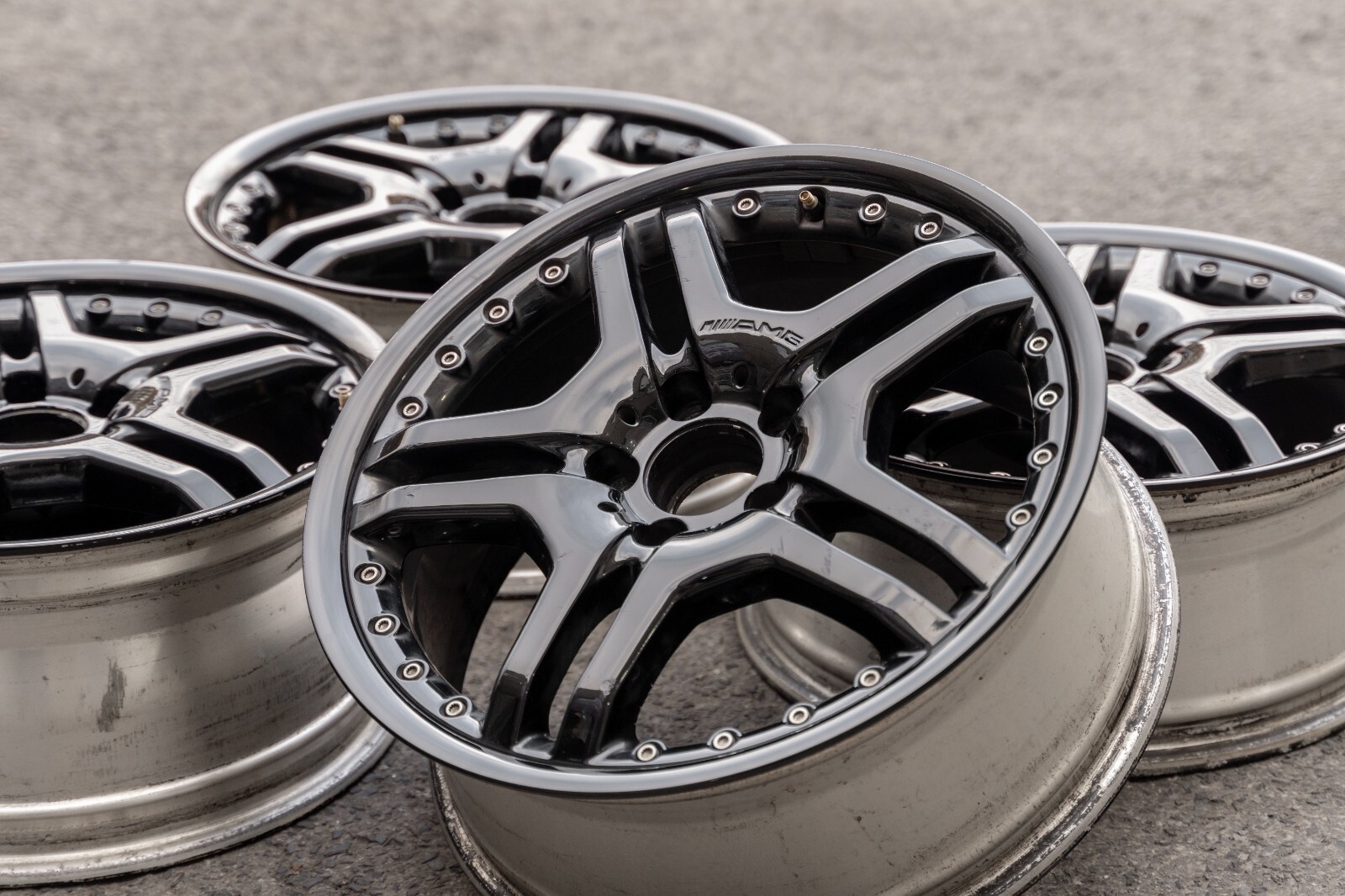 Mercedes SLK350 SLK55 AMG 18" rim OEM 2006 2007 2008 2009 2010 2011 Wheel SET - Image 5