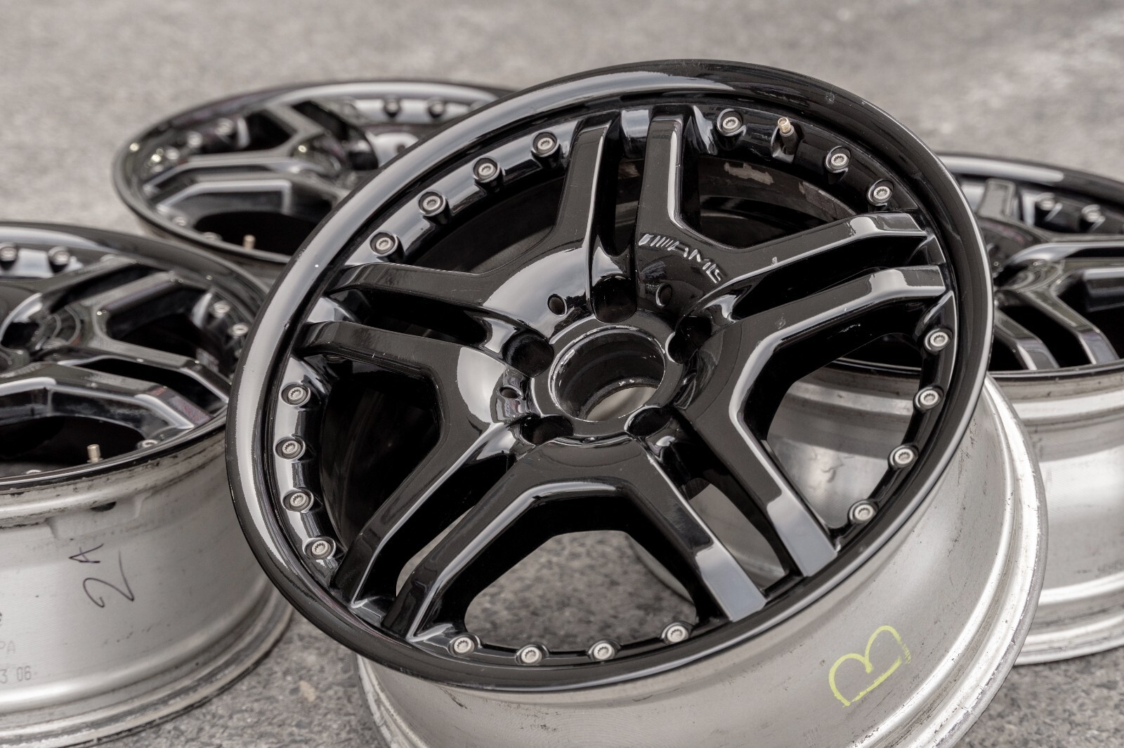 Mercedes SLK350 SLK55 AMG 18" rim OEM 2006 2007 2008 2009 2010 2011 Wheel SET - Image 13