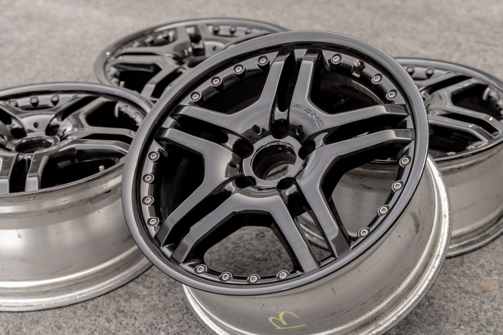 Mercedes SLK350 SLK55 AMG 18" rim OEM 2006 2007 2008 2009 2010 2011 Wheel SET - Image 17