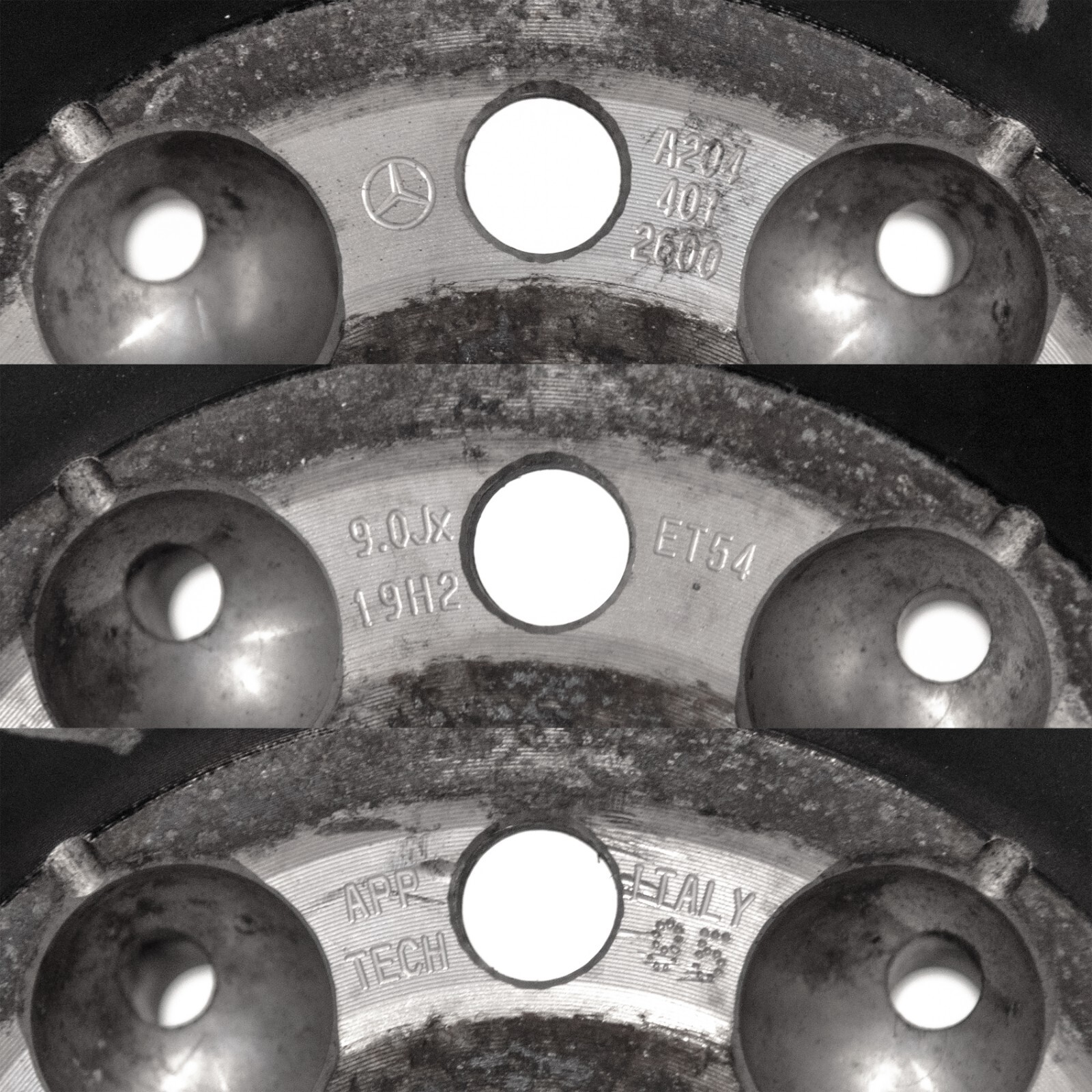 Mercedes C63 AMG 19" inch rear rim OEM 2014 2015 Original 507 edition W204 wheel - Image 22