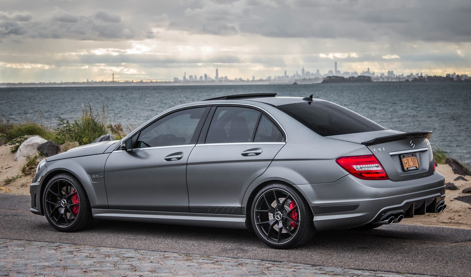 Mercedes C63 AMG 19" inch rear rim OEM 2014 2015 Original 507 edition W204 wheel - Image 23