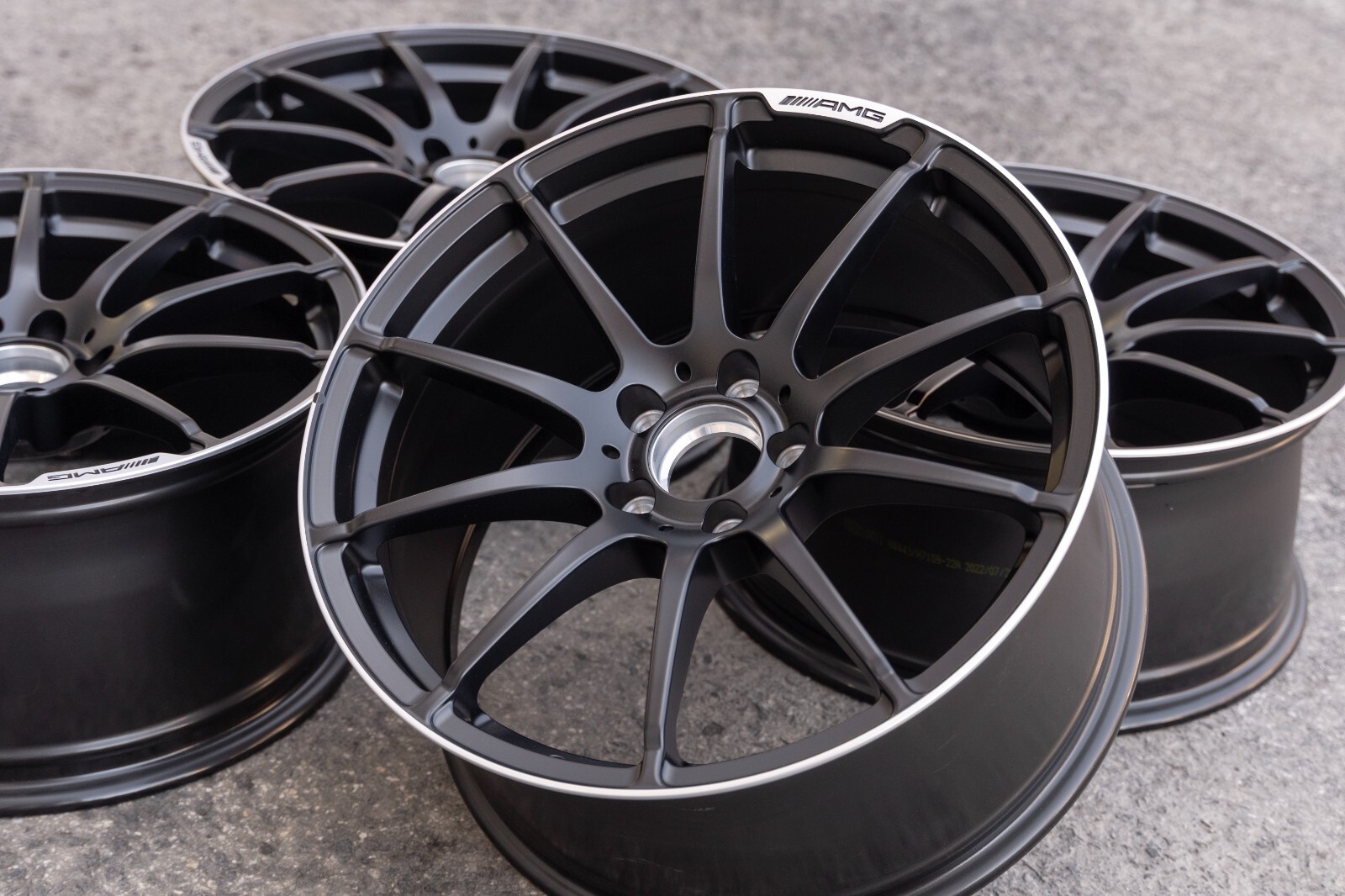 Mercedes C63 Black series Genuine Original Staggered Widebody AMG Wheel set OEM - Image 20