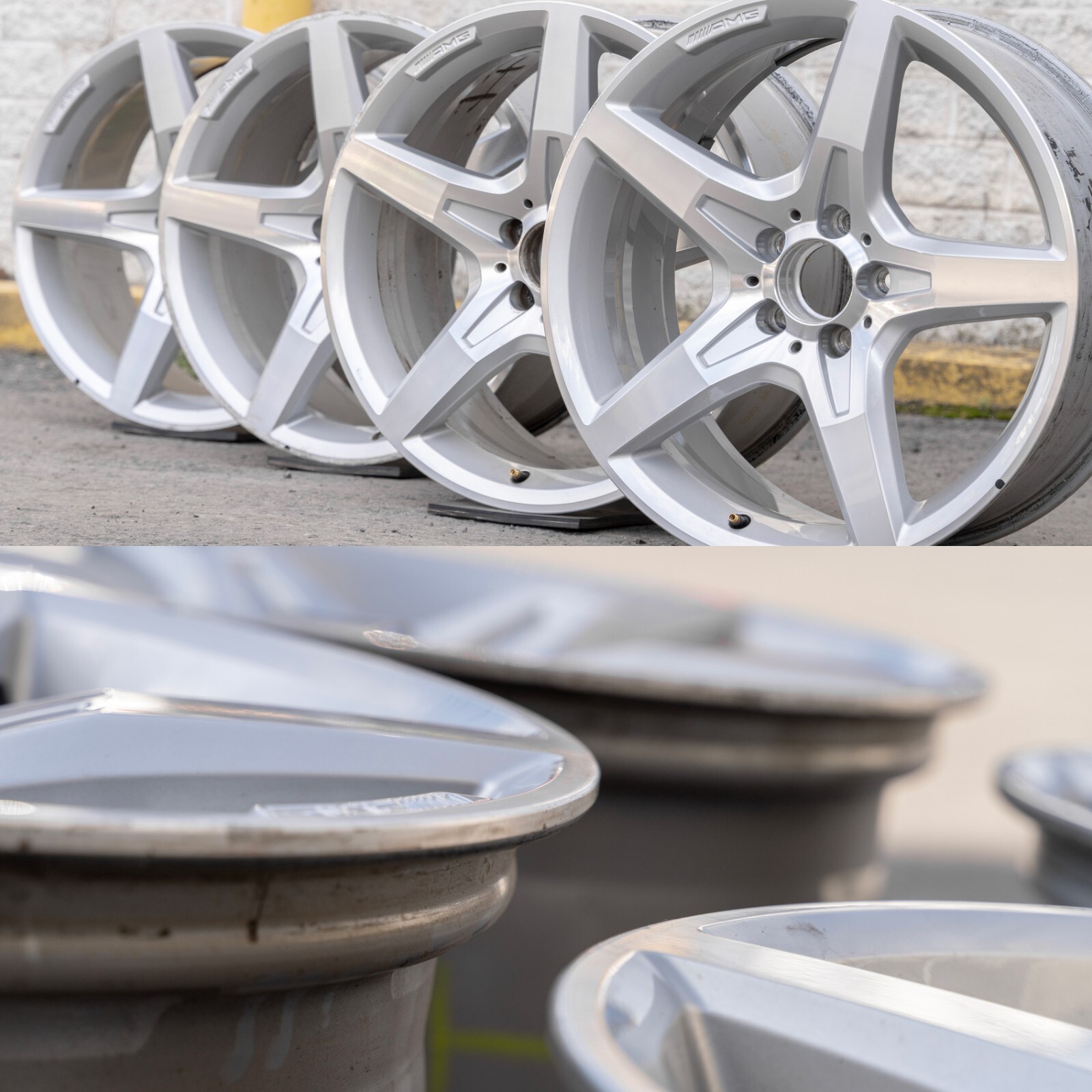 Mercedes SL400 SL550 19" inch rim OEM 2013-2018 Genuine Original wheel Set of 4 – Image 4