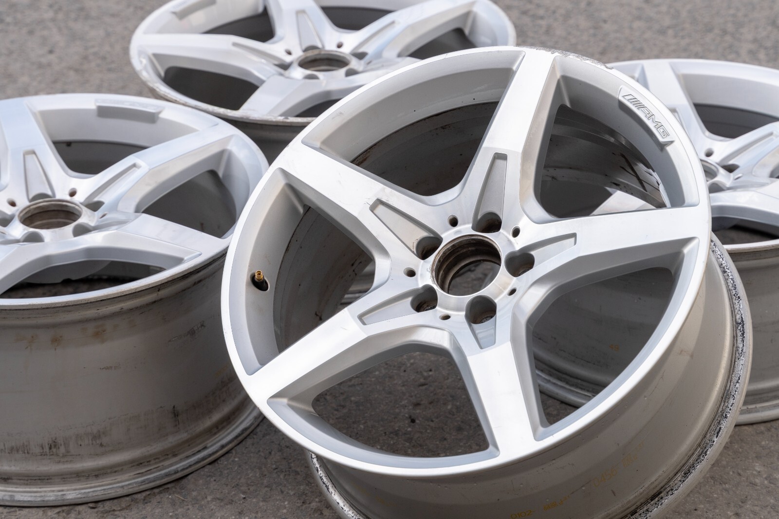 Mercedes SL400 SL550 19" inch rim OEM 2013-2018 Genuine Original wheel Set of 4 – Image 6