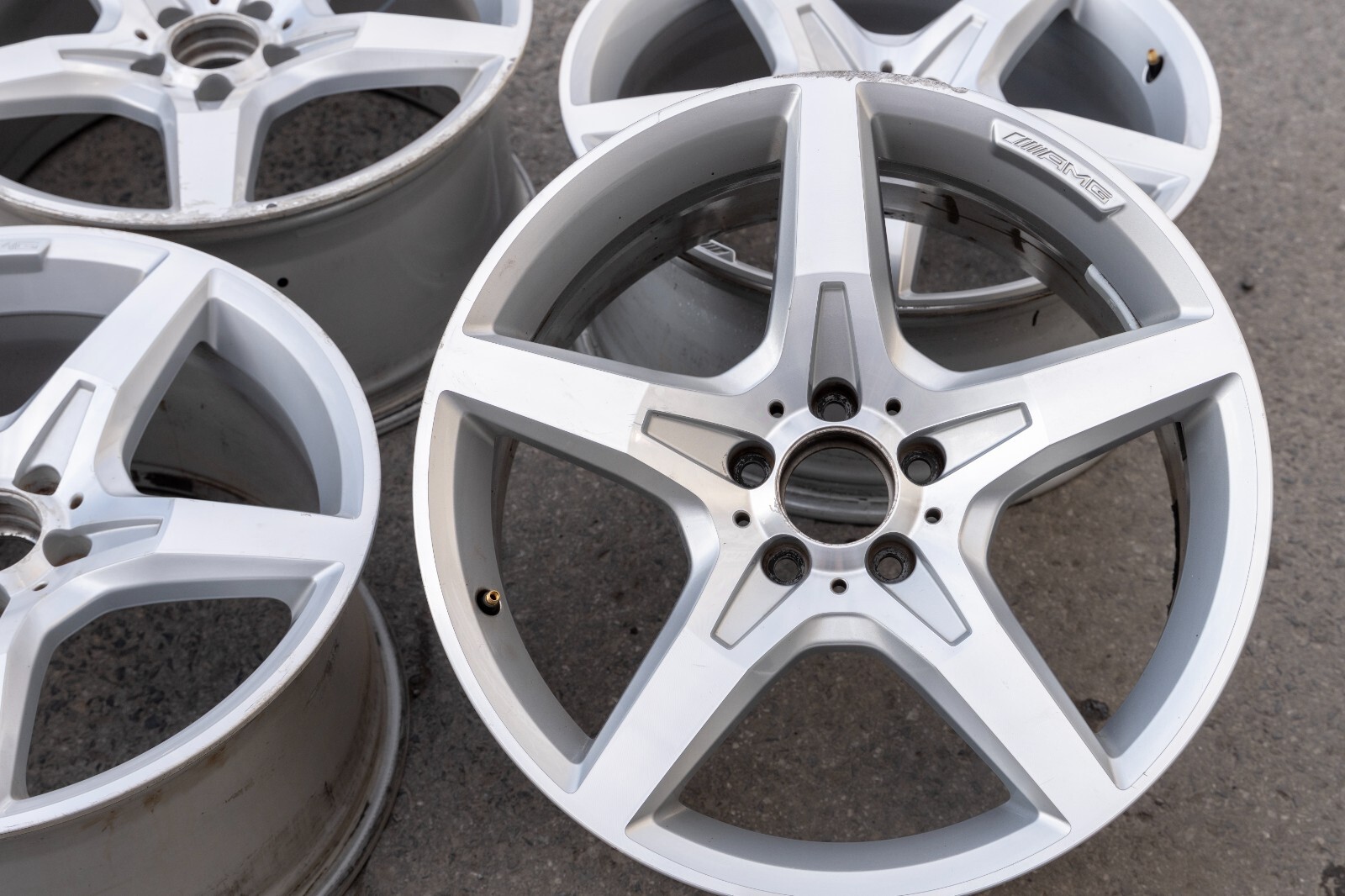 Mercedes SL400 SL550 19" inch rim OEM 2013-2018 Genuine Original wheel Set of 4 – Image 7