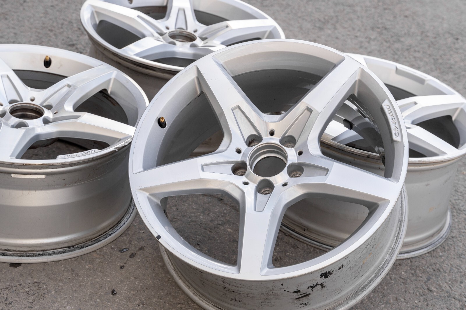 Mercedes SL400 SL550 19" inch rim OEM 2013-2018 Genuine Original wheel Set of 4 – Image 10