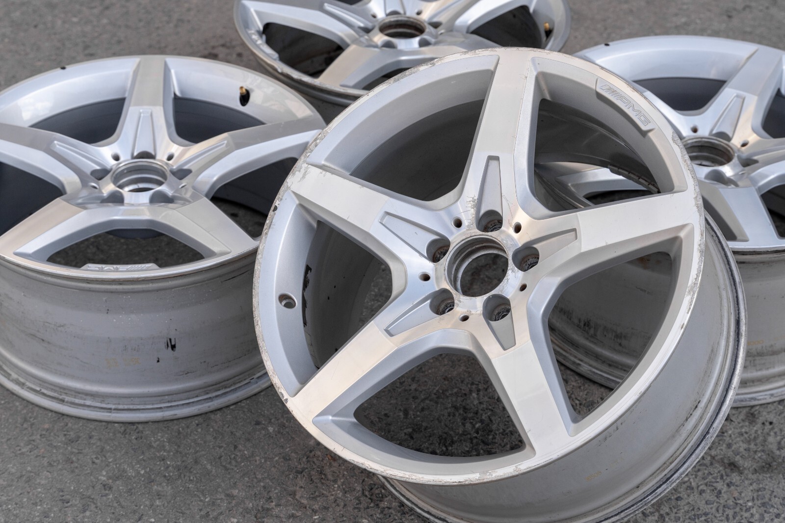 Mercedes SL400 SL550 19" inch rim OEM 2013-2018 Genuine Original wheel Set of 4 – Image 14