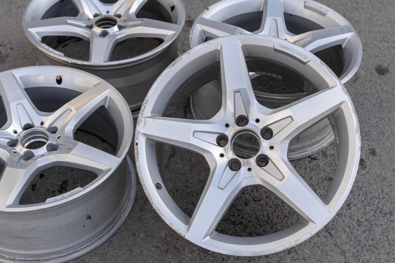 Mercedes SL400 SL550 19" inch rim OEM 2013-2018 Genuine Original wheel Set of 4 – Image 15