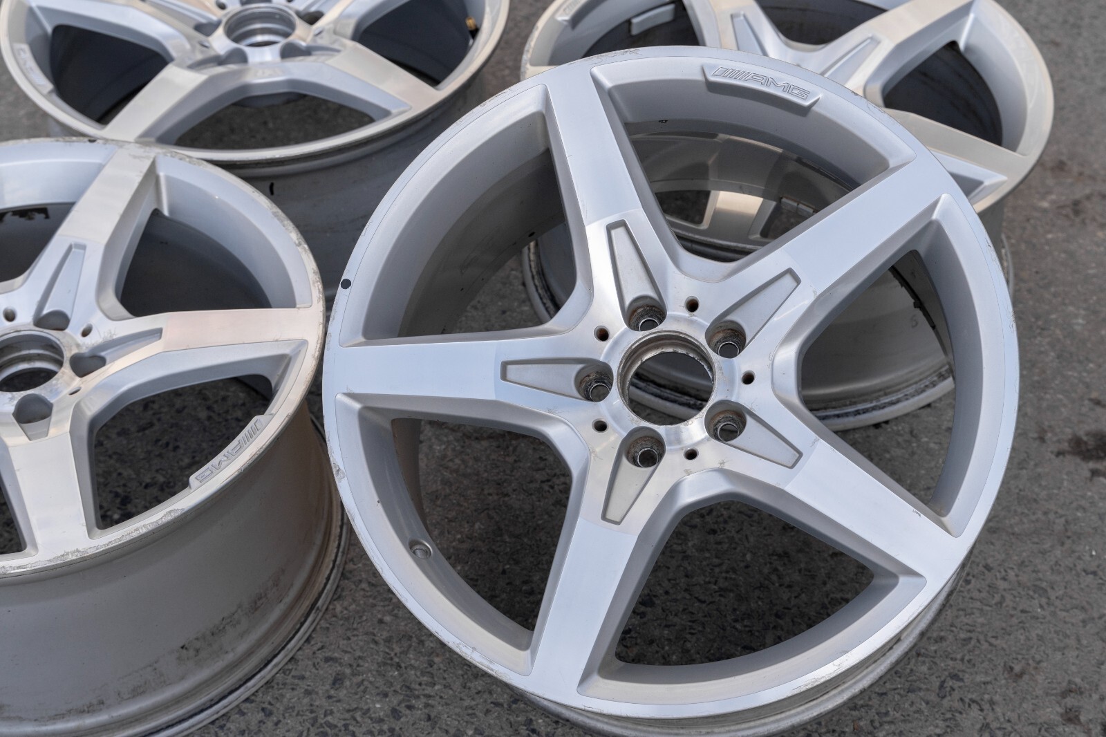 Mercedes SL400 SL550 19" inch rim OEM 2013-2018 Genuine Original wheel Set of 4 – Image 19