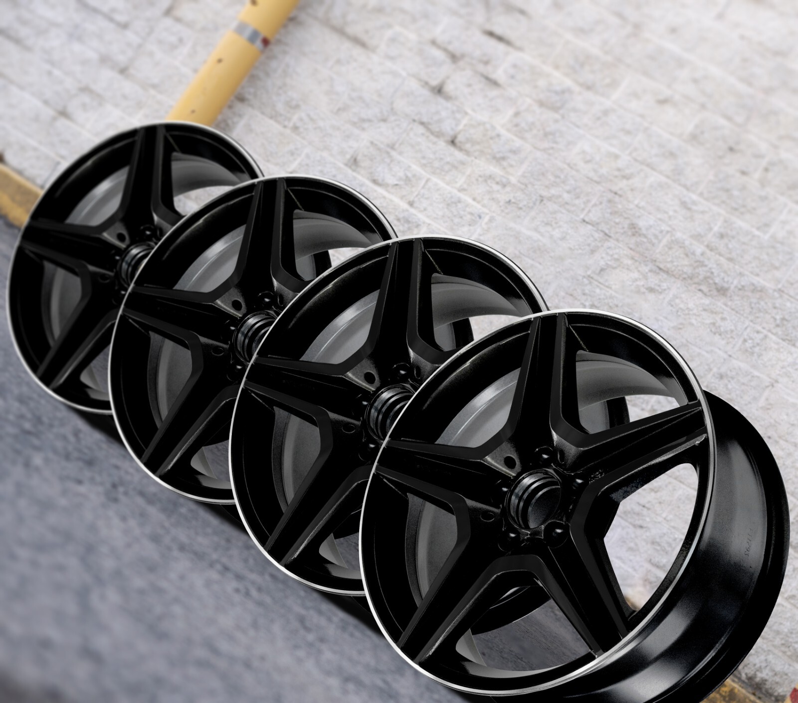 Mercedes C63 AMG 18" inch rim OEM 2008 2009 2010 2011 2012 2013 2014 Wheel SET