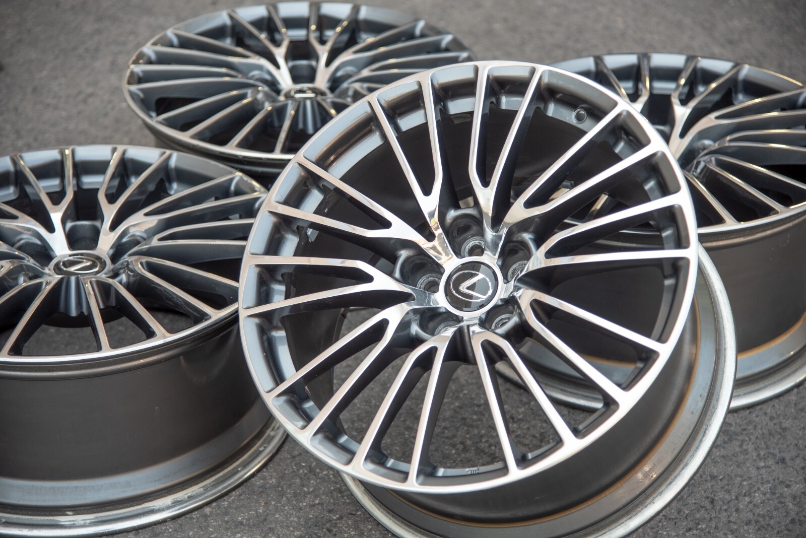 Lexus RC F 19" inch rim OEM 2015 2016 2017 2018 2019 Genuine Forged wheel SET – Image 12