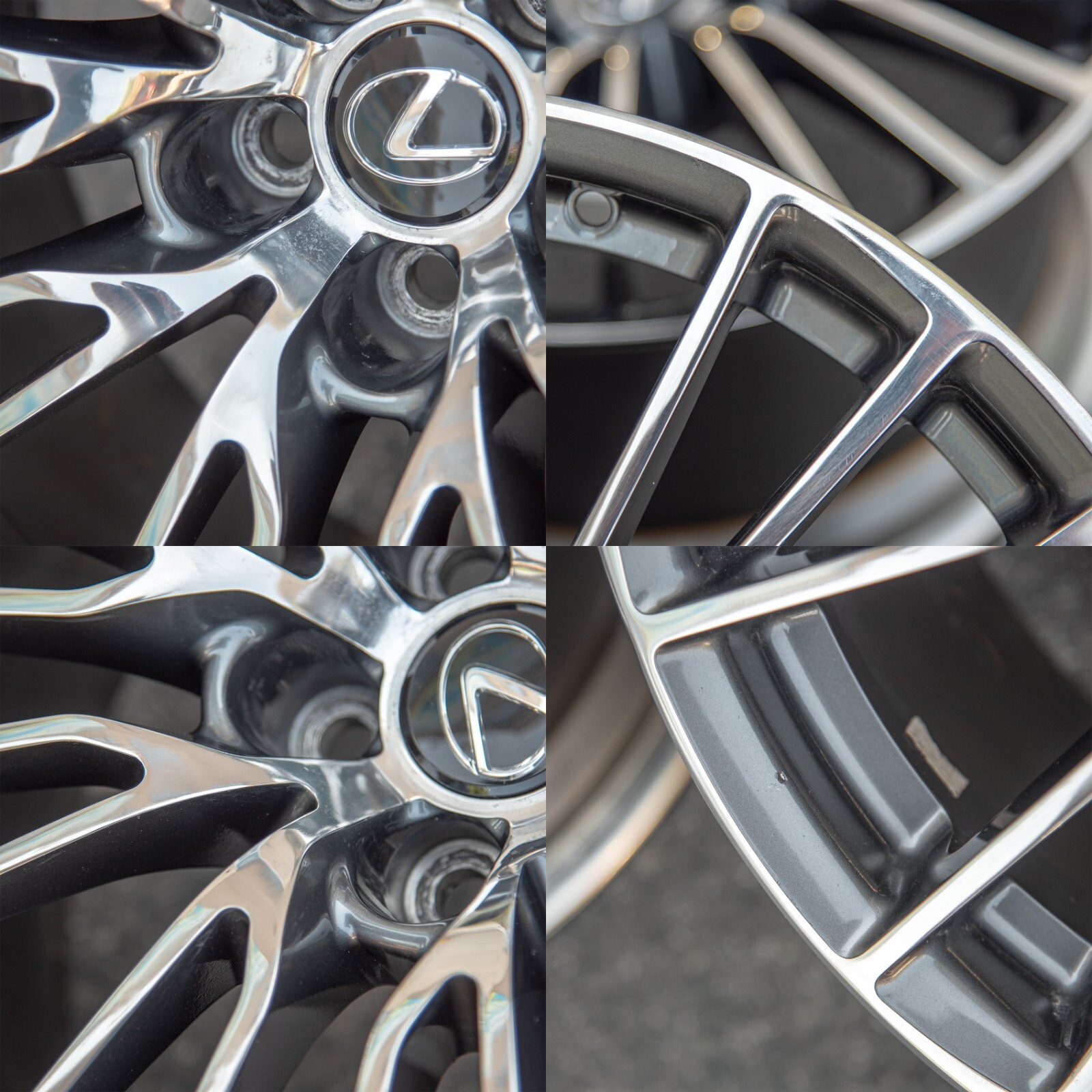 Lexus RC F 19" inch rim OEM 2015 2016 2017 2018 2019 Genuine Forged wheel SET – Image 14