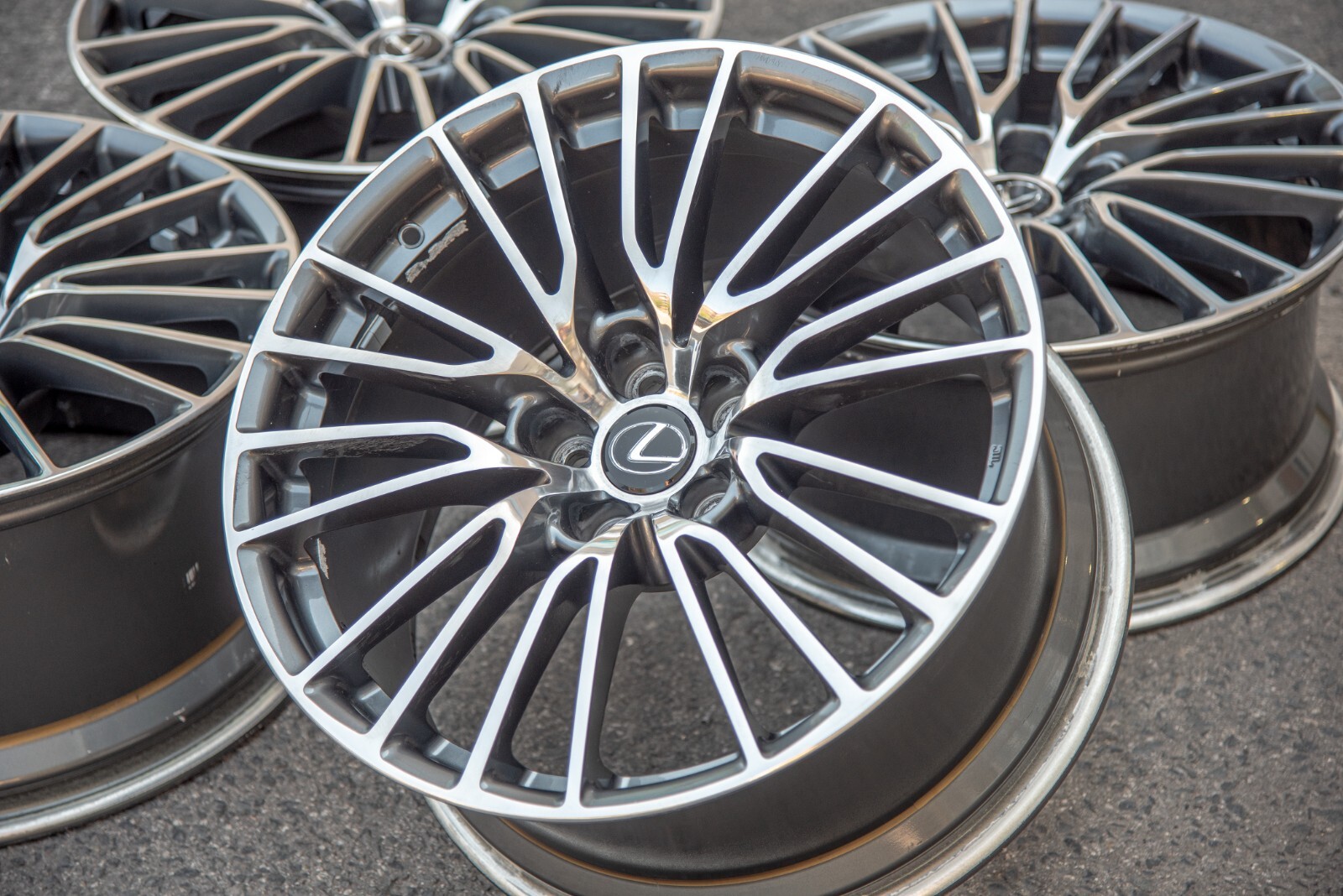 Lexus RC F 19" inch rim OEM 2015 2016 2017 2018 2019 Genuine Forged wheel SET – Image 15