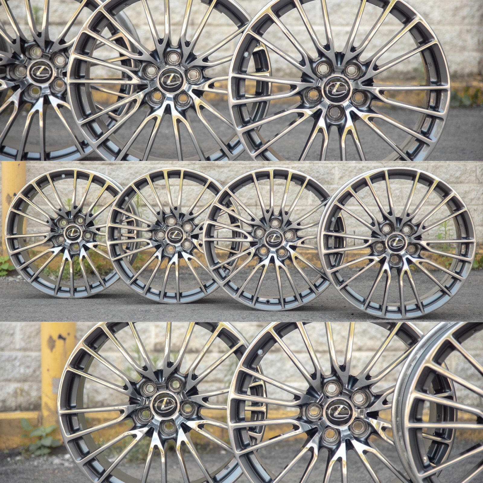 Lexus RC F 19" inch rim OEM 2015 2016 2017 2018 2019 Genuine Forged wheel SET – Image 19