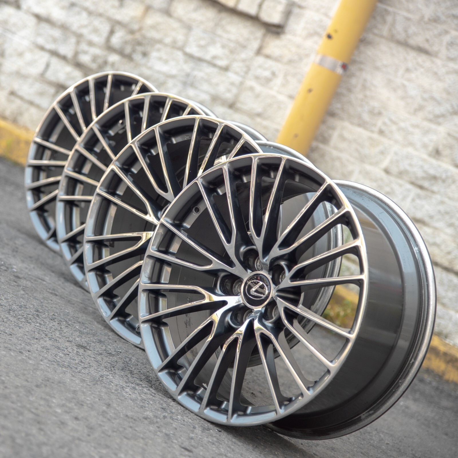 Lexus RC F 19" inch rim OEM 2015 2016 2017 2018 2019 Genuine Forged wheel SET – Image 20