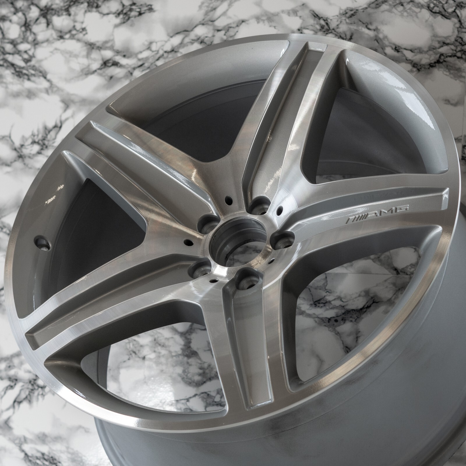 Mercedes GL350 GL450 GL550 21" inch rim OEM 2010 2011 2012 AMG wheel Set of 4 - Image 6