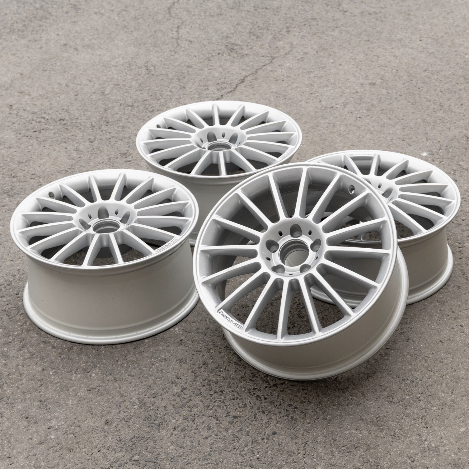 Mercedes SLK350 SLK55 AMG 18" inch rim OEM 2004-2011 Genuine Original Wheel Set - Image 4