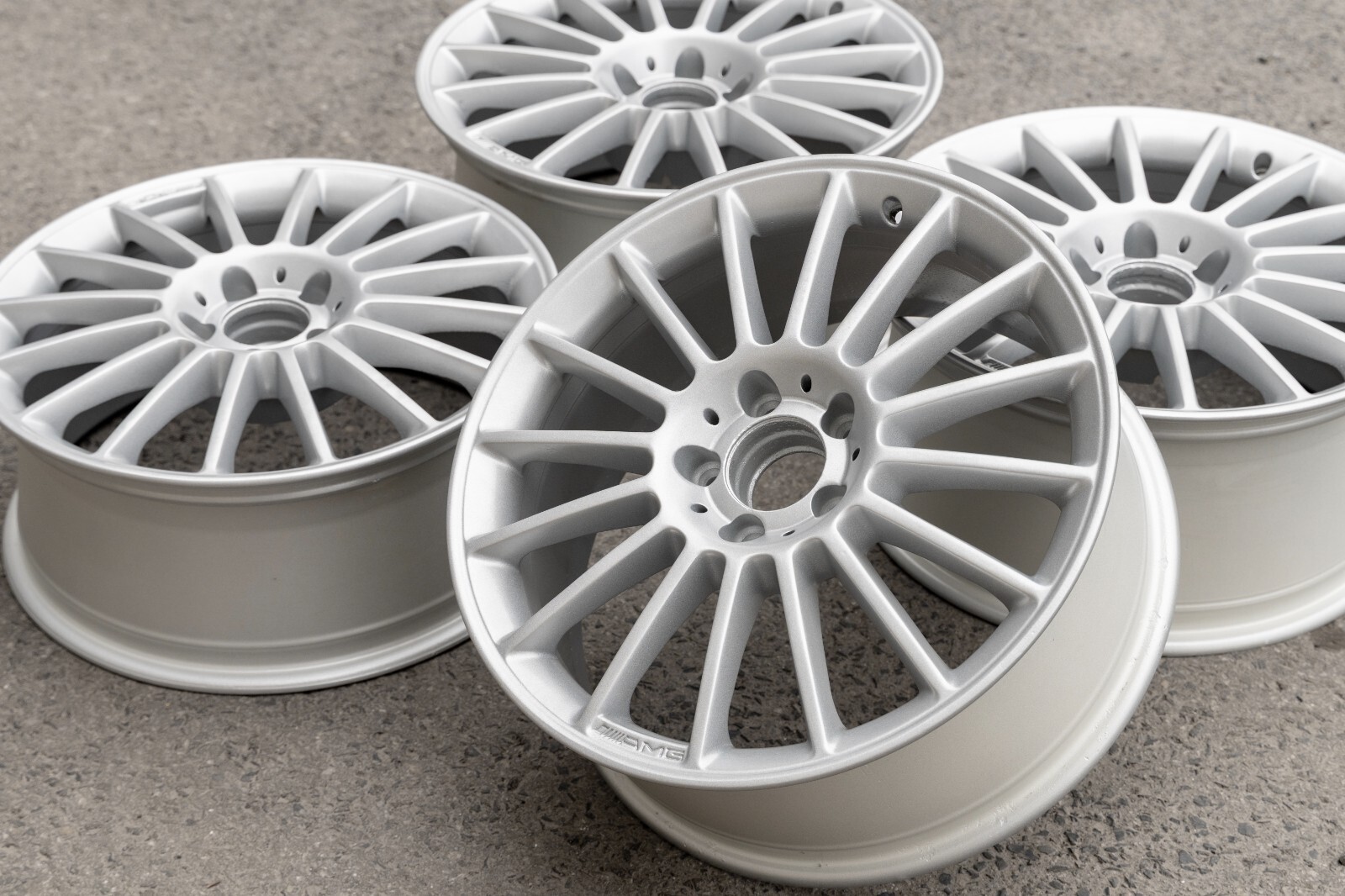 Mercedes SLK350 SLK55 AMG 18" inch rim OEM 2004-2011 Genuine Original Wheel Set - Image 9